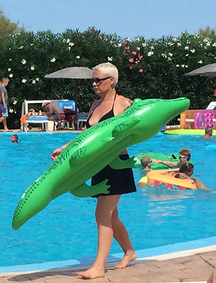 Woman with Alligator (2015)