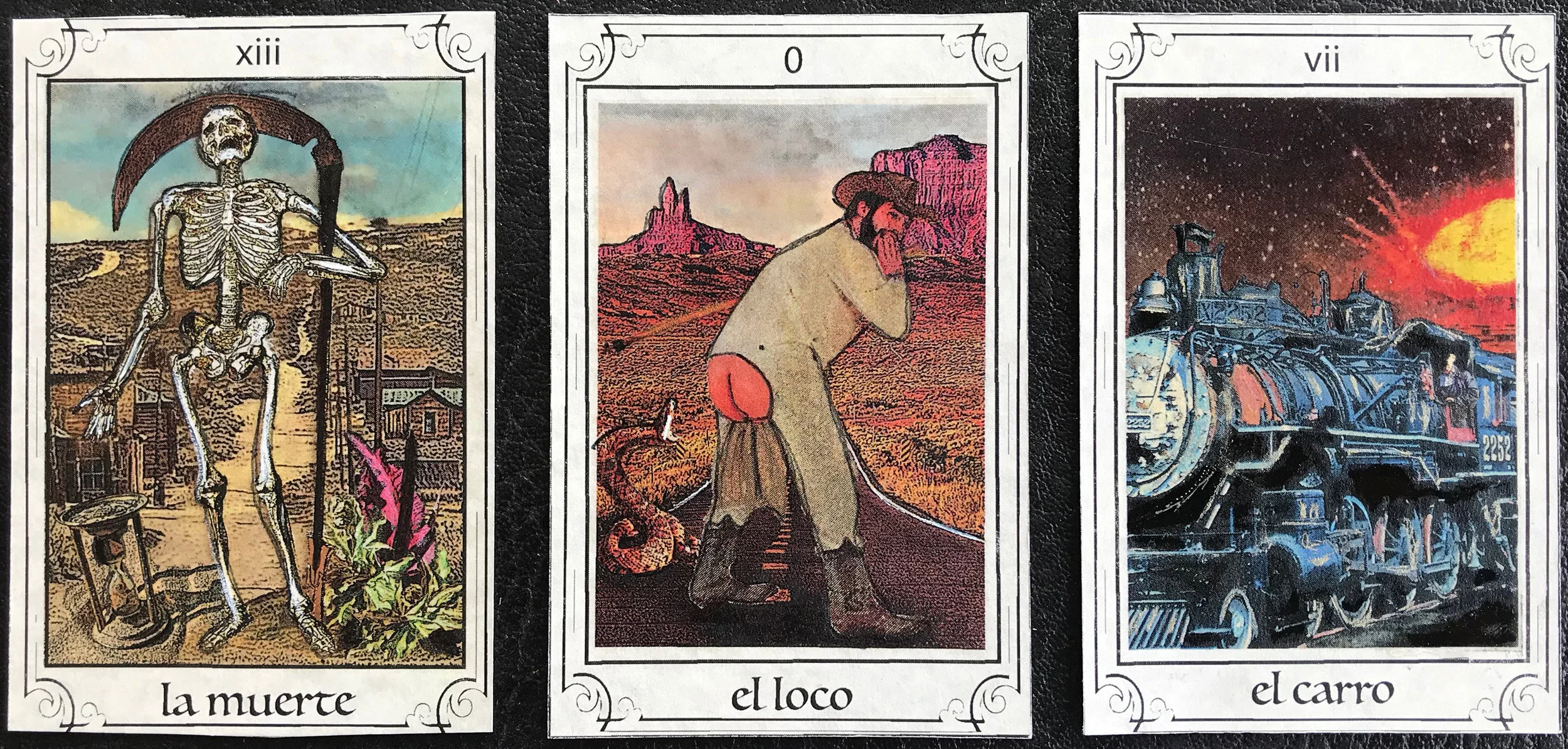 Three Card Spread Towards Monumental Transition, (2018)
