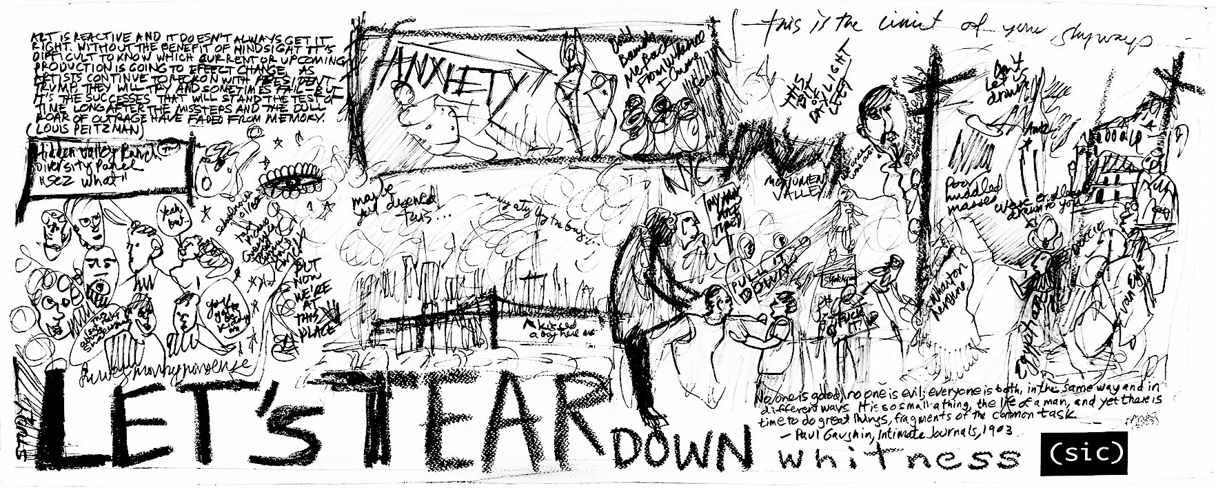 Study for "Let's Tear Down Whitness (sic)" (2024)