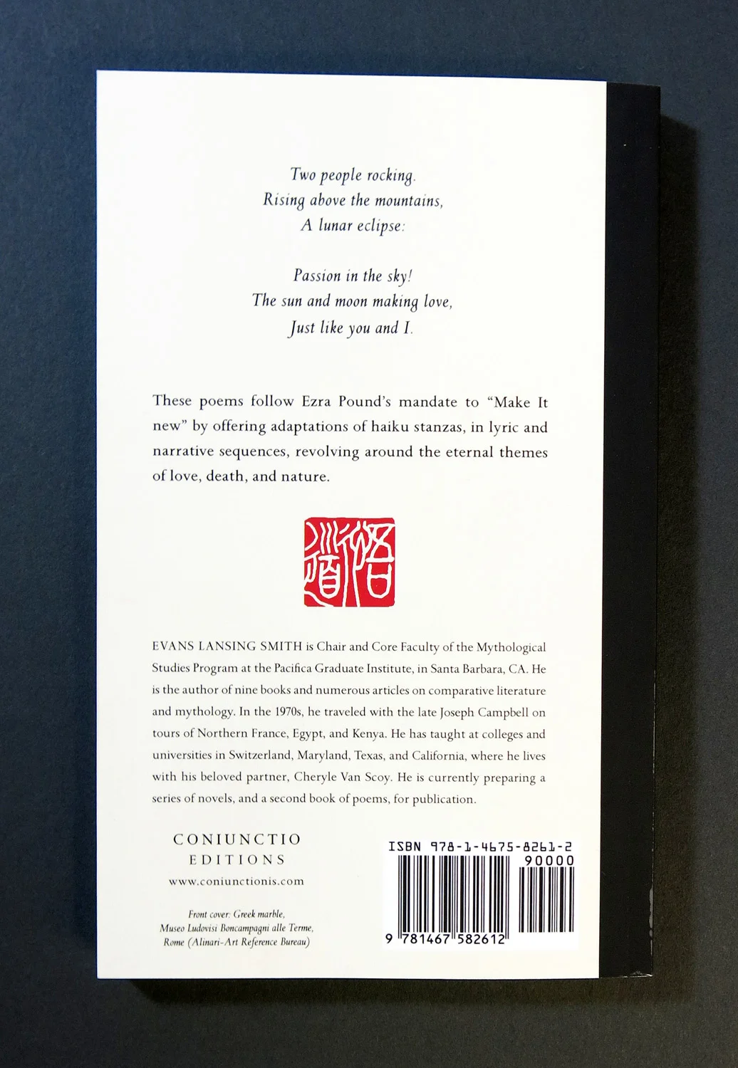 Haiku for Aphrodite, back cover