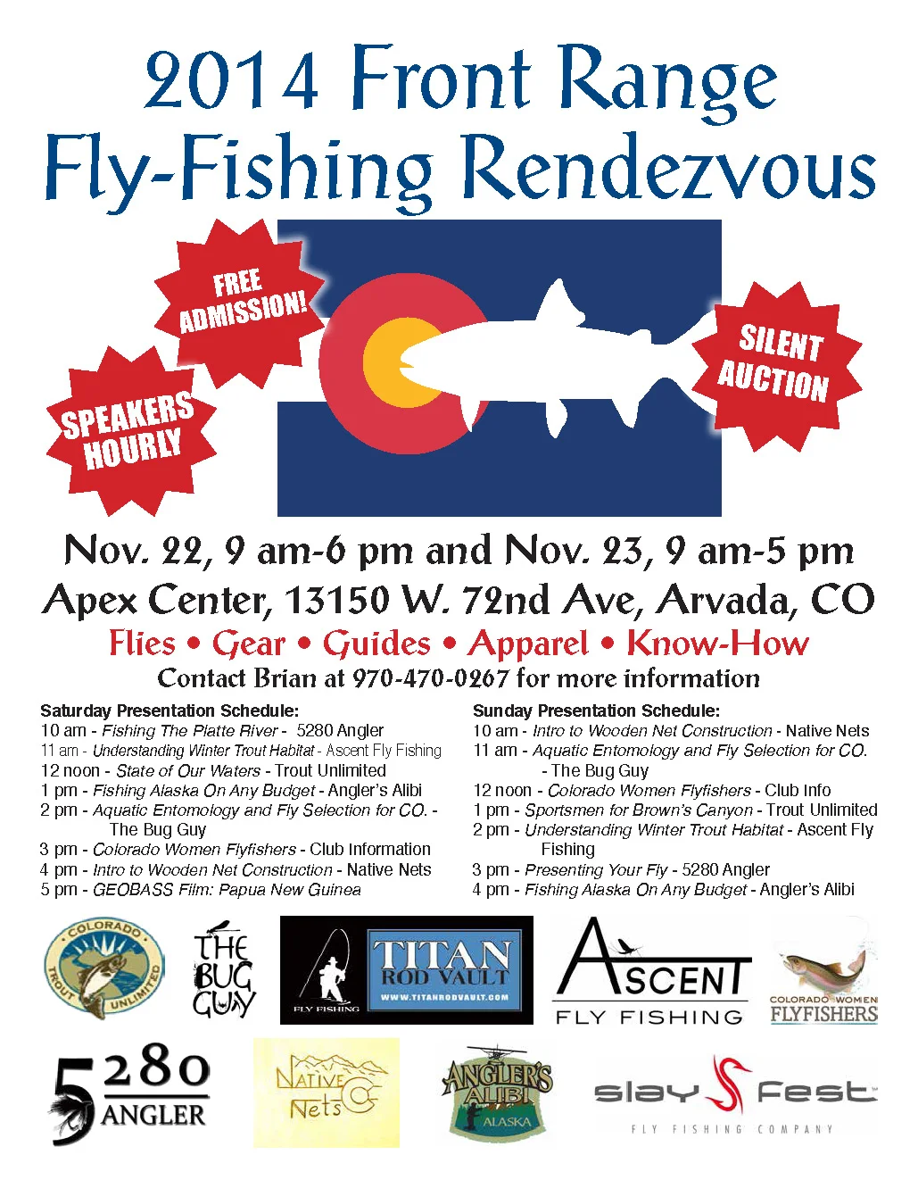 Mark your Calendar! 2014 Front Range Fly Fishing Rendezvous!
