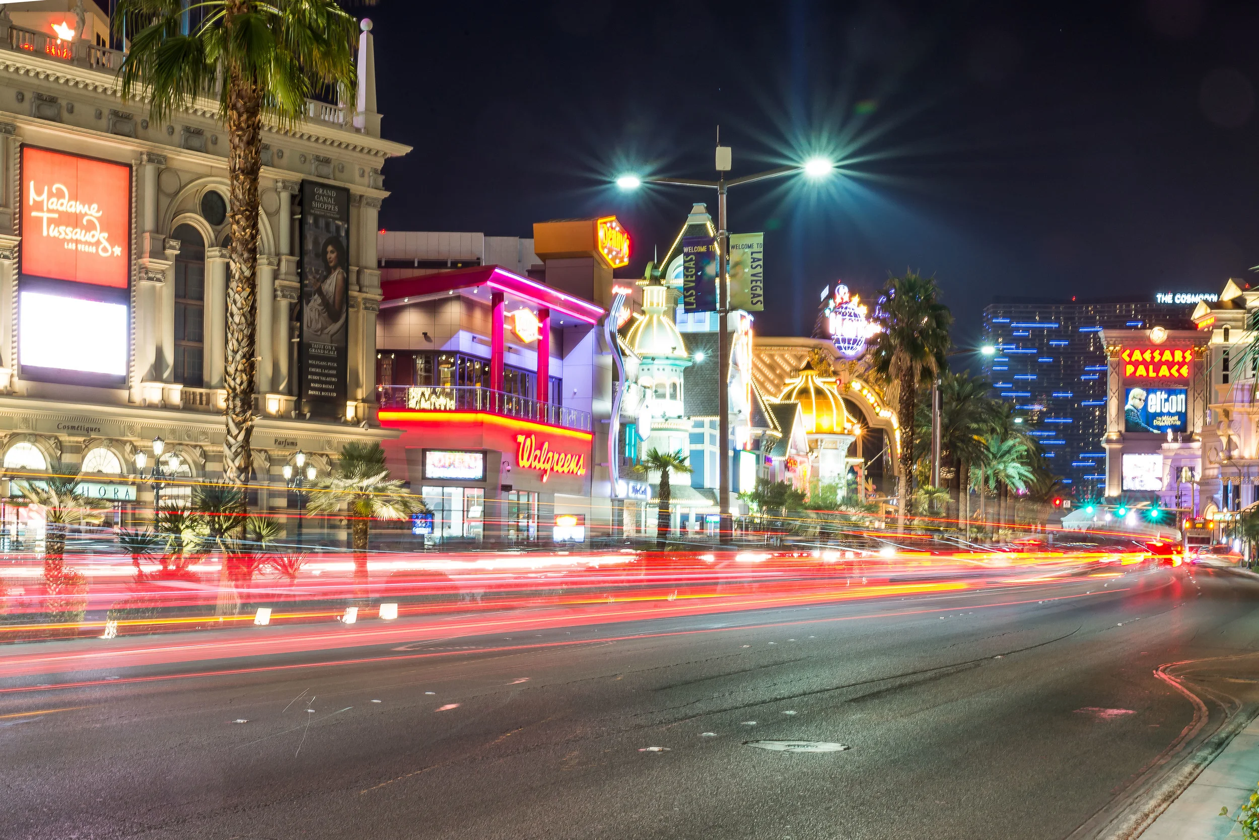 Light Trails on the Strip