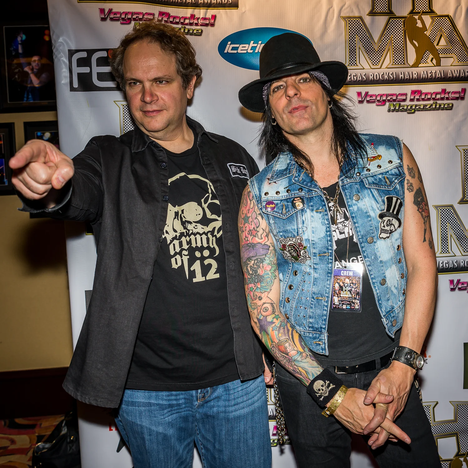 Eddie Trunk and Stacey Blades