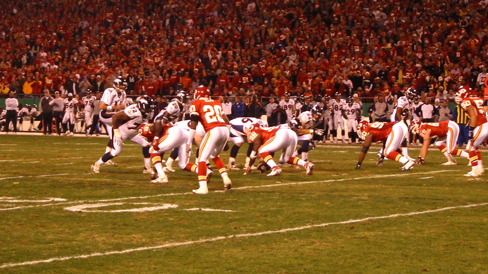 Sideline shooting for NFL Films, November 2006