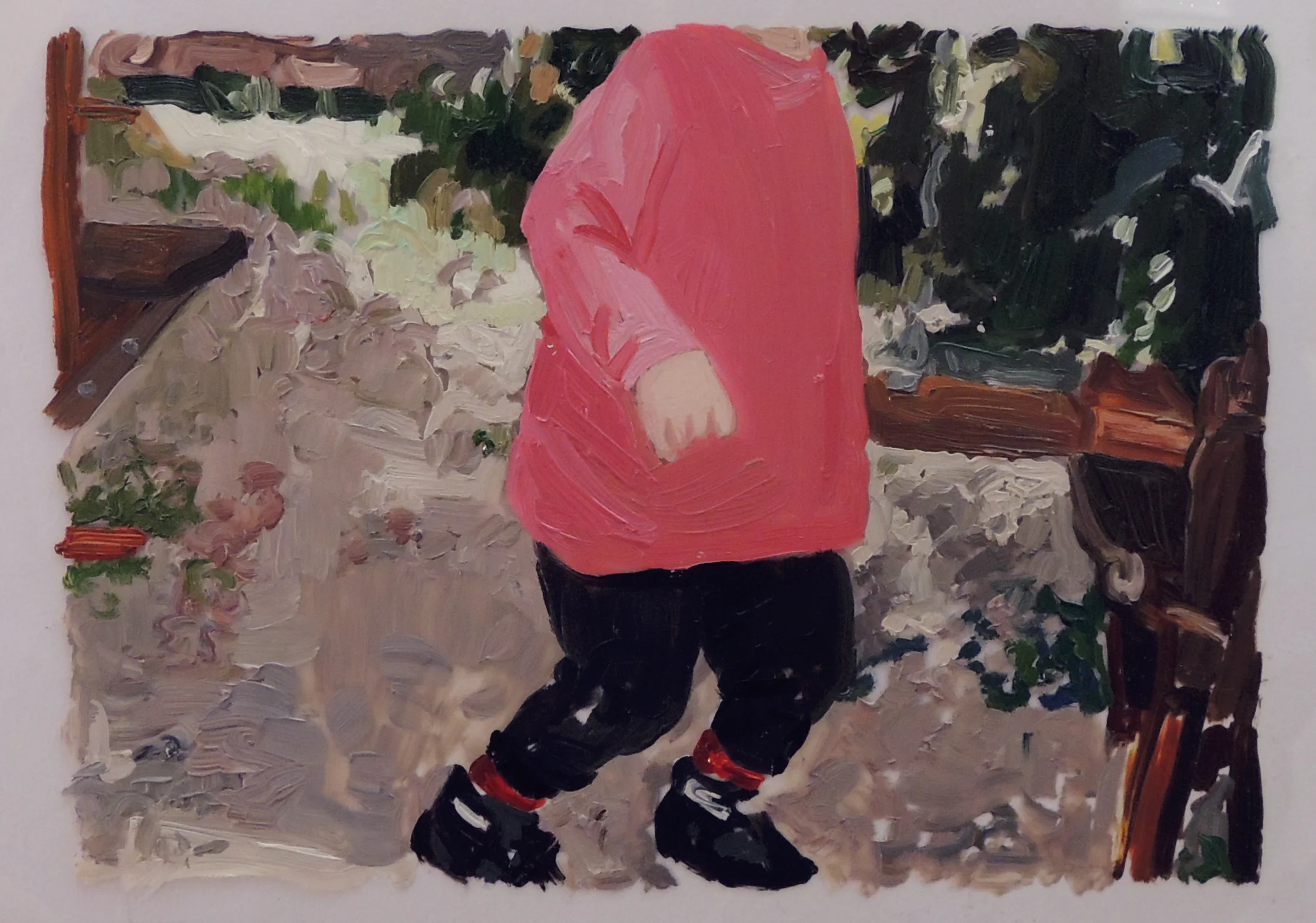 Pink Sweatshirt Portrait