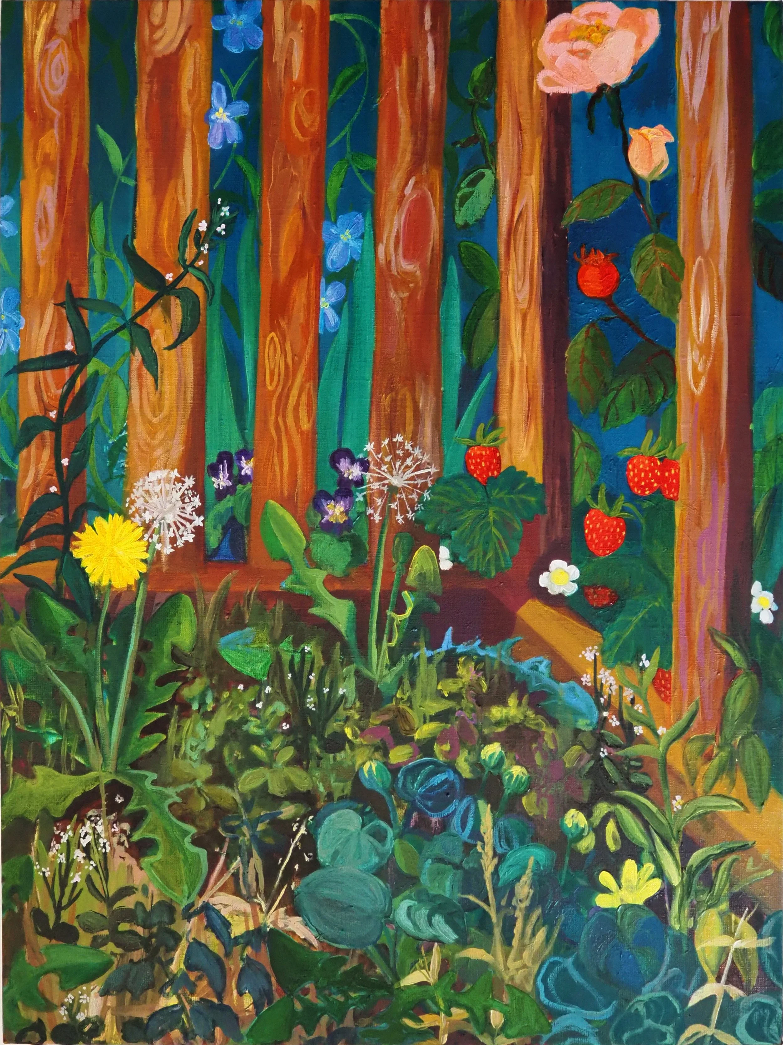 Fenced Border with Weeds