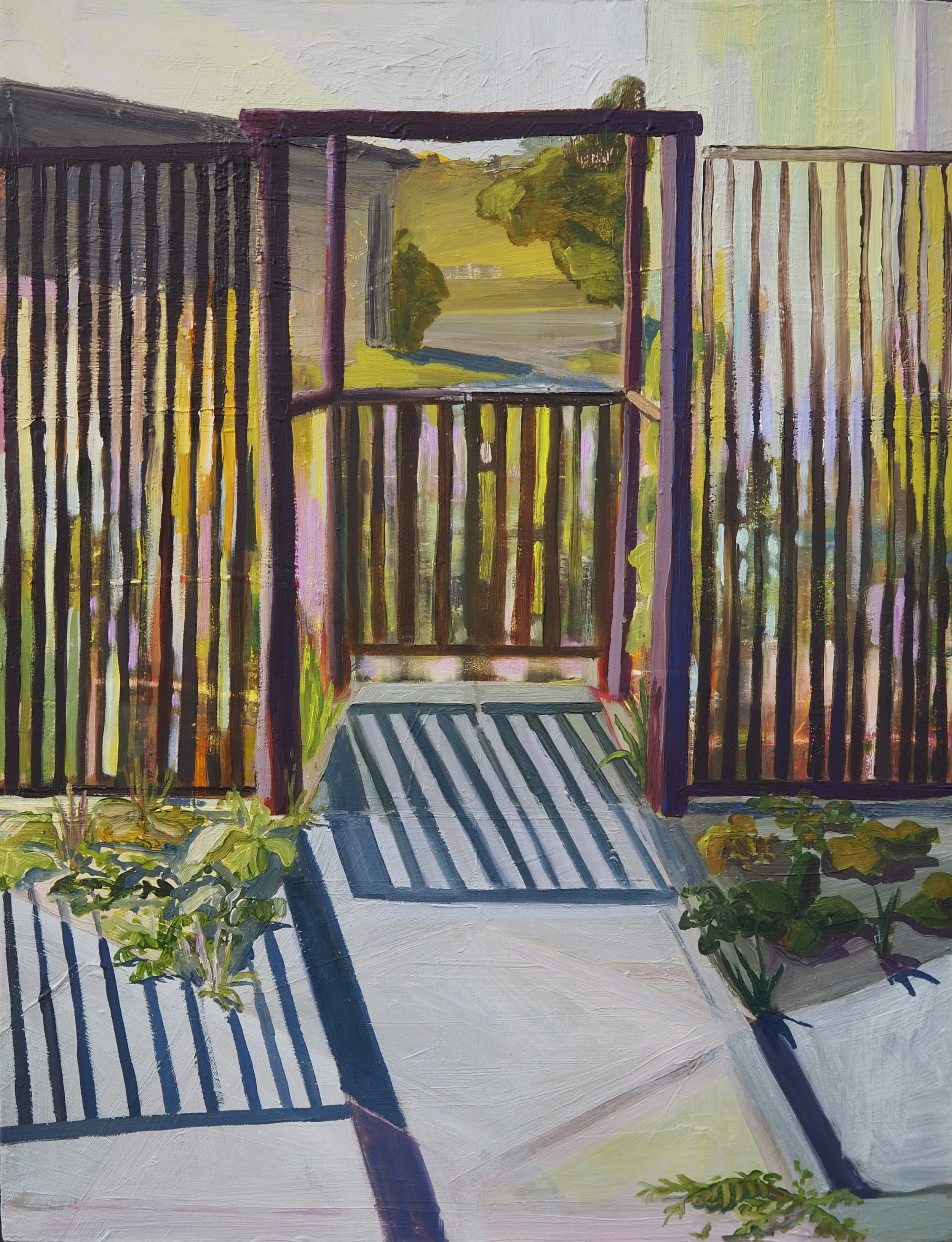 Fenced Out, Oil on Wood Panel, 12 x16, 2023.JPG