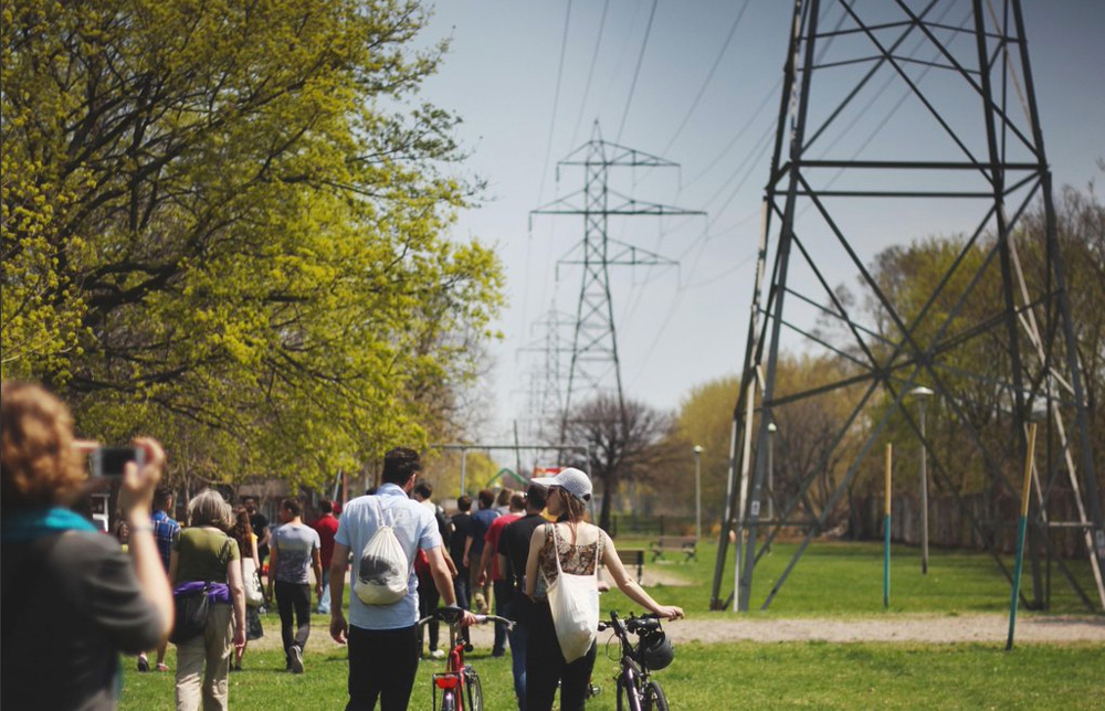 Photograph from Jane's Walk Toronto