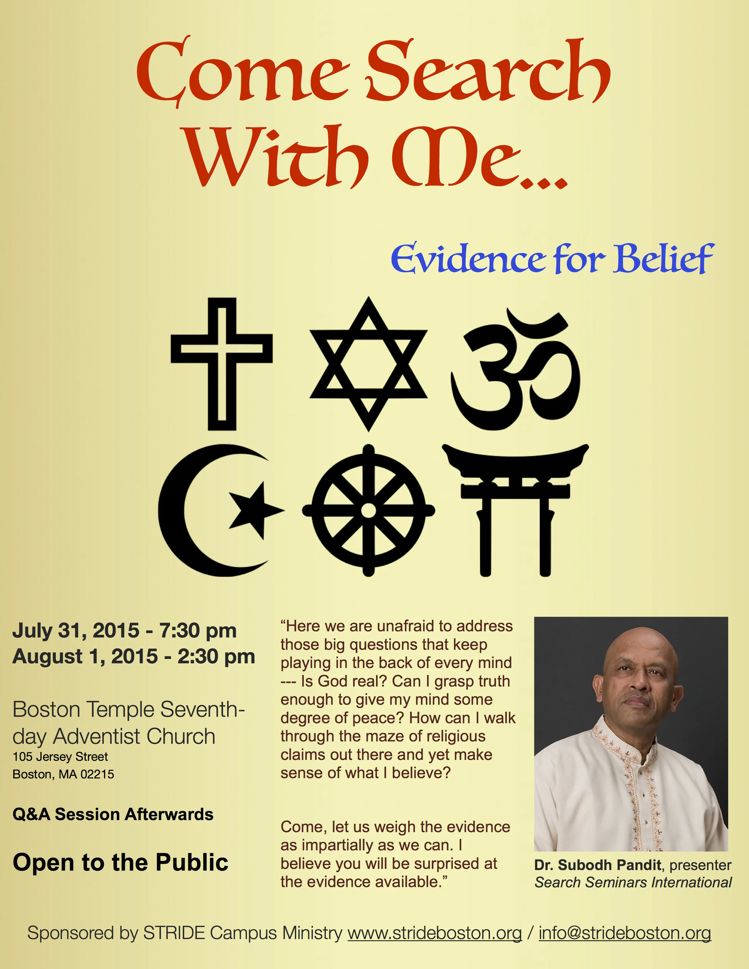Dr. Pandit Lecture Series 2015