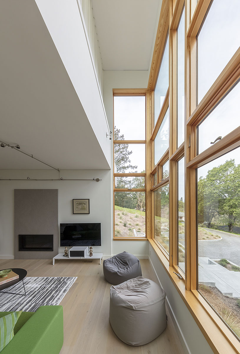 Sebastopol Hillside Living Room Windows - Napa Sonoma County