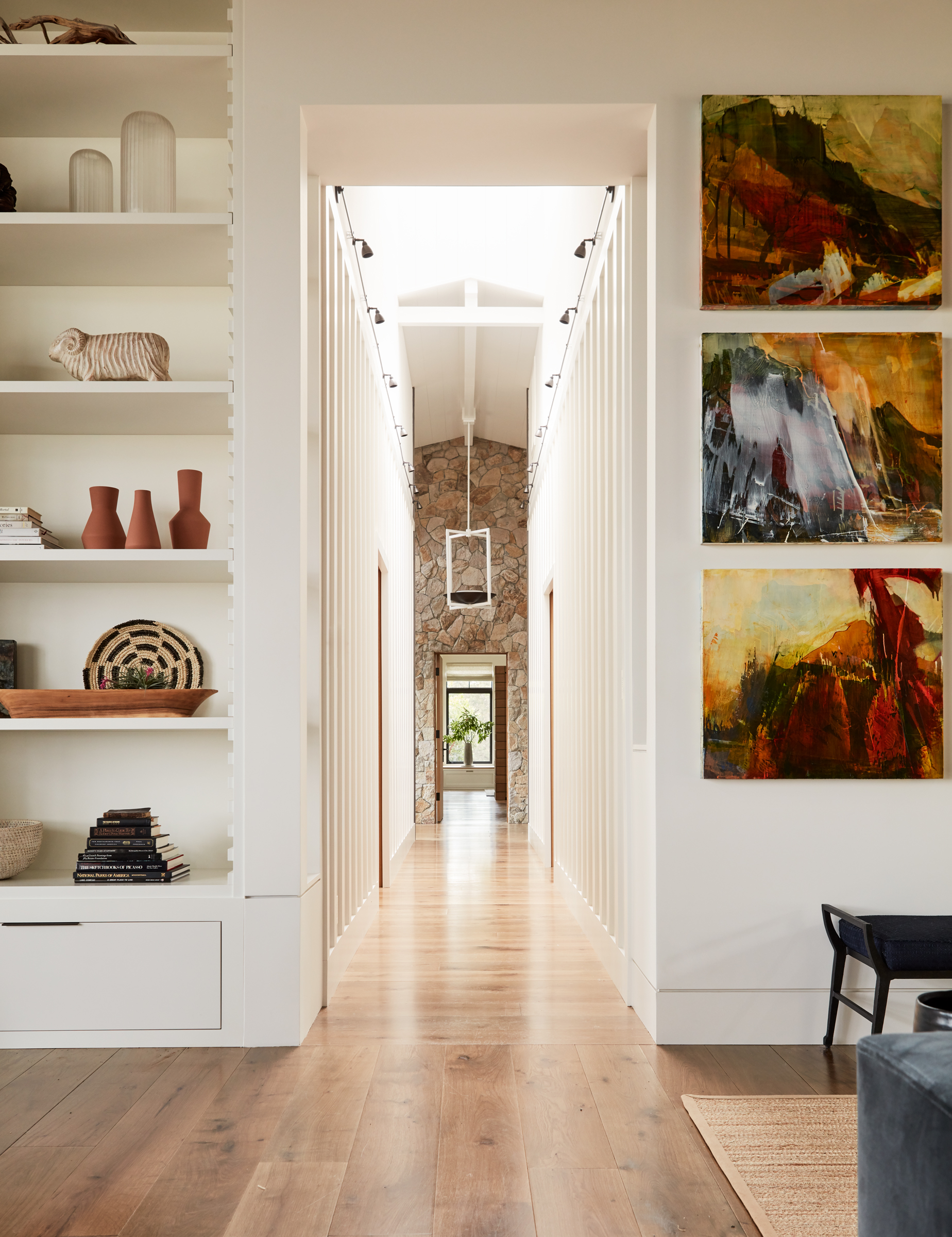 Calistoga Estate II Hallway - Residential Architecture Napa Sonoma County