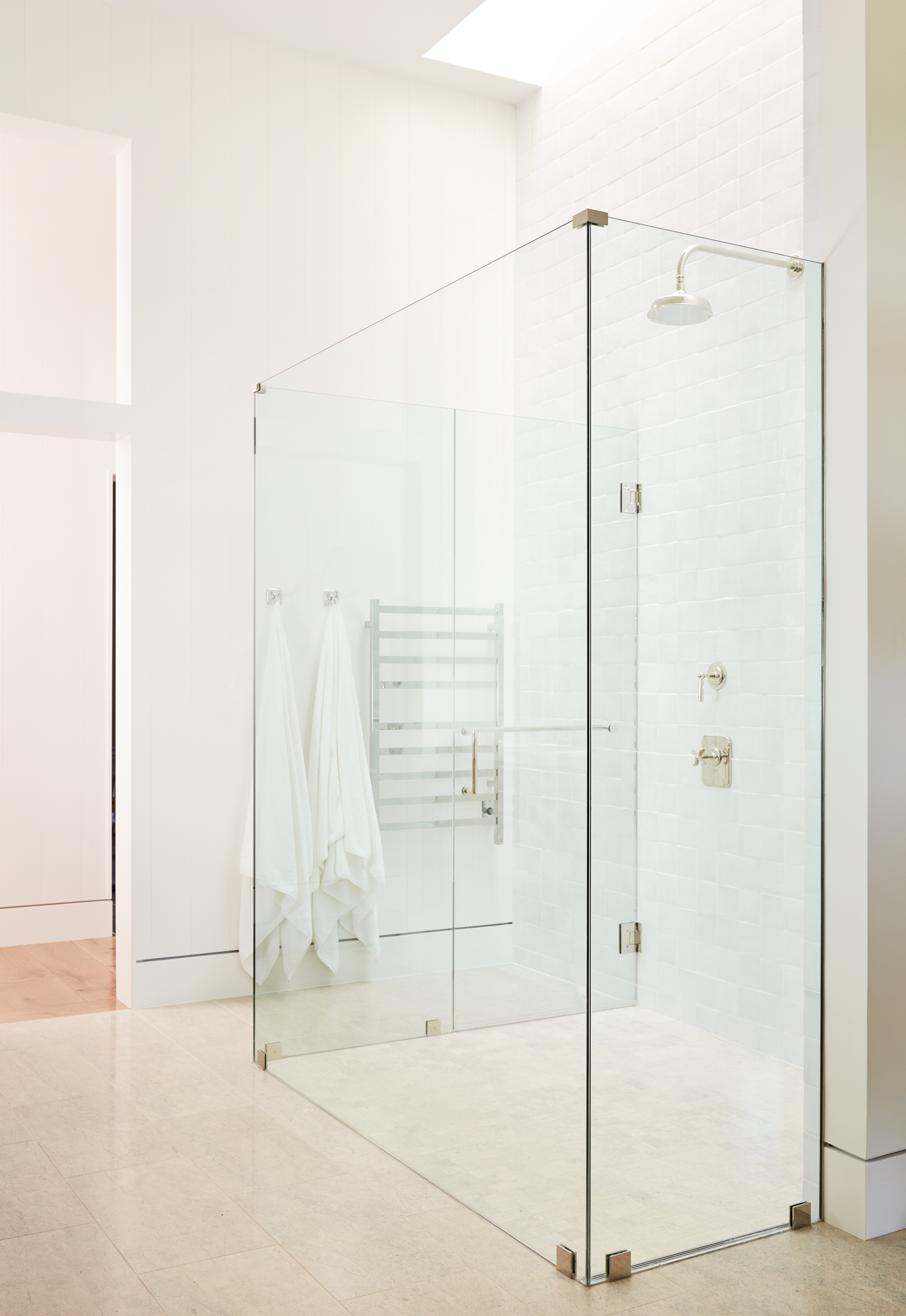 Calistoga Estate II Glass Shower - Residential Architecture Napa Sonoma County