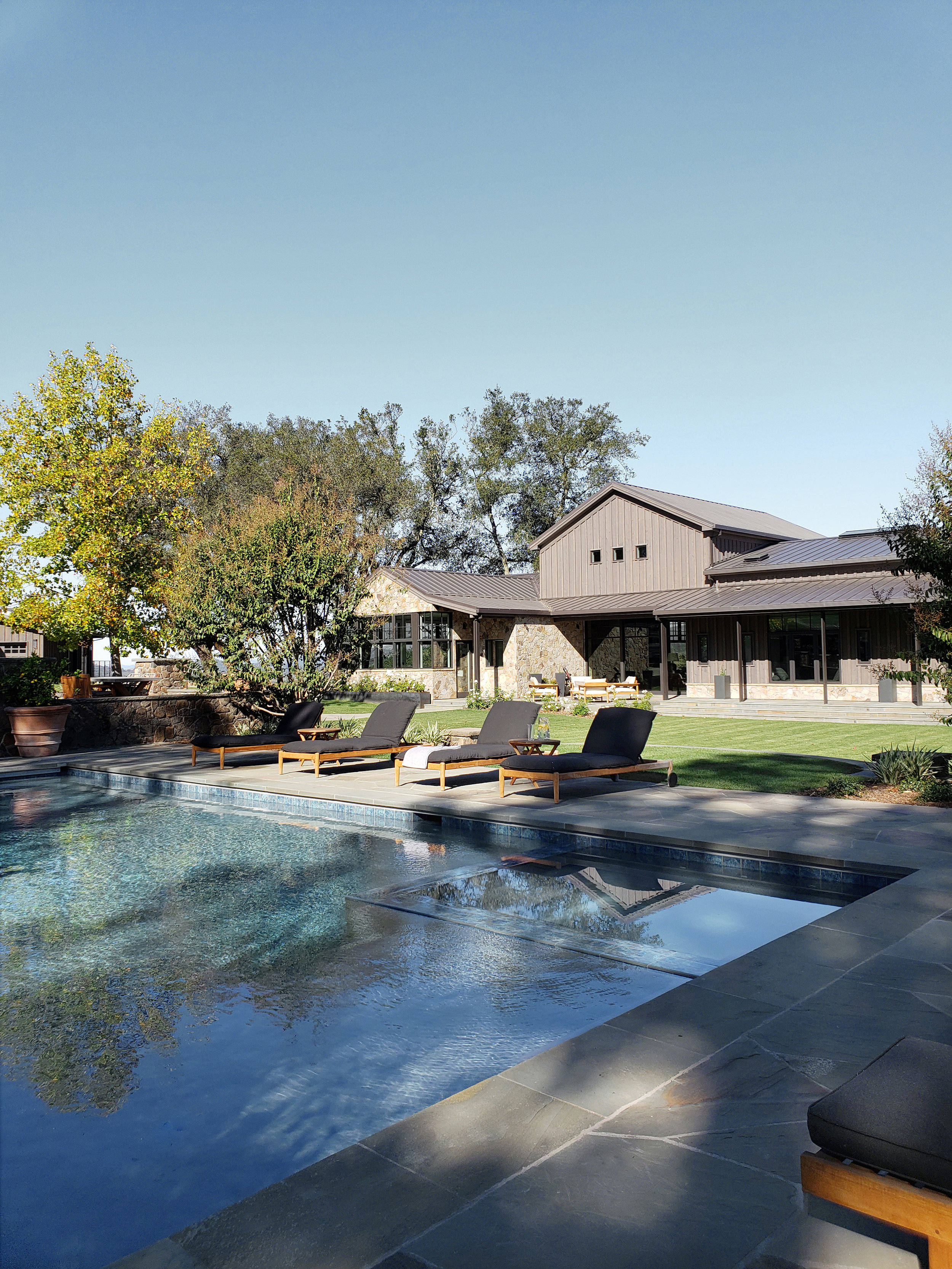 Calistoga Estate I Pool Patio - Residential Architecture Napa Sonoma County