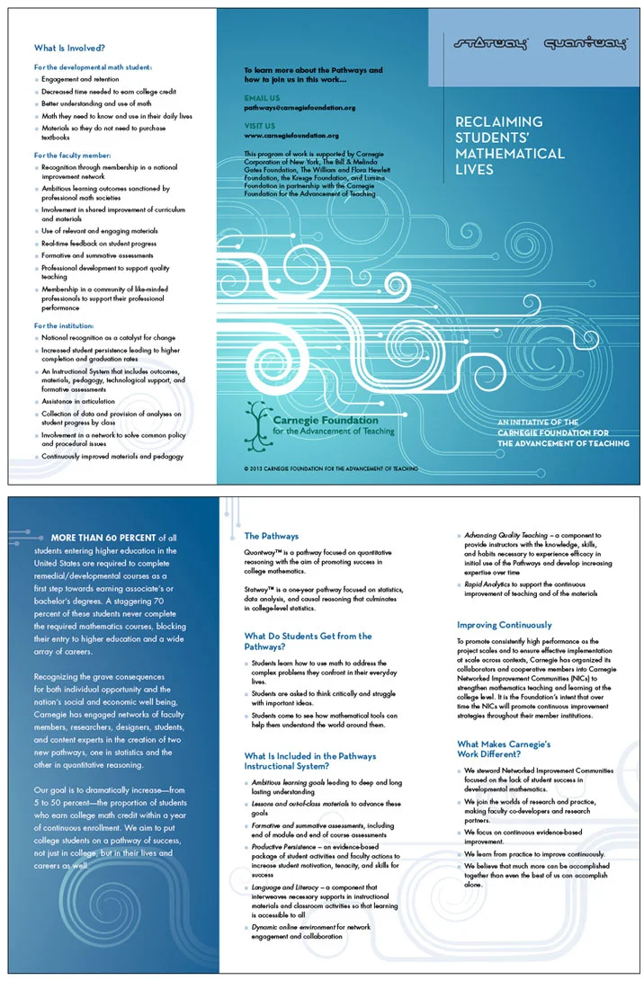 CARNEGIE FOUNDATION INITIATIVE BROCHURE