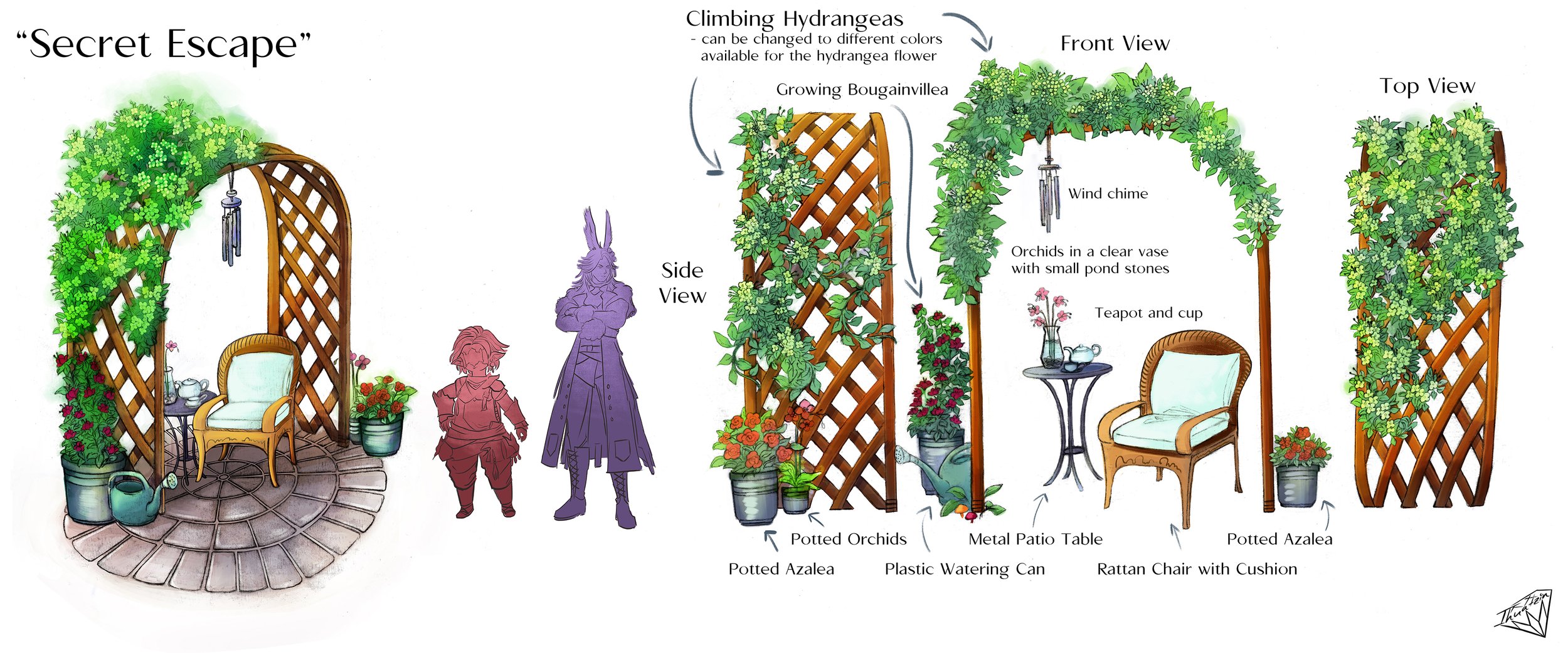 Final Fantasy XIV Furnishing Design Contest 2025 Entry - "Secret Escape"