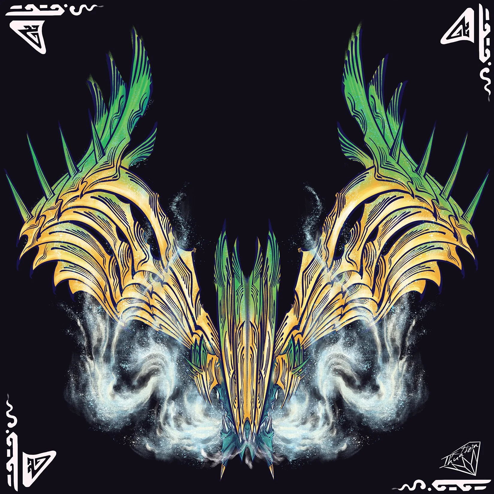 Monster Hunter WIlds Jin Dahaad 11x11 Art Print