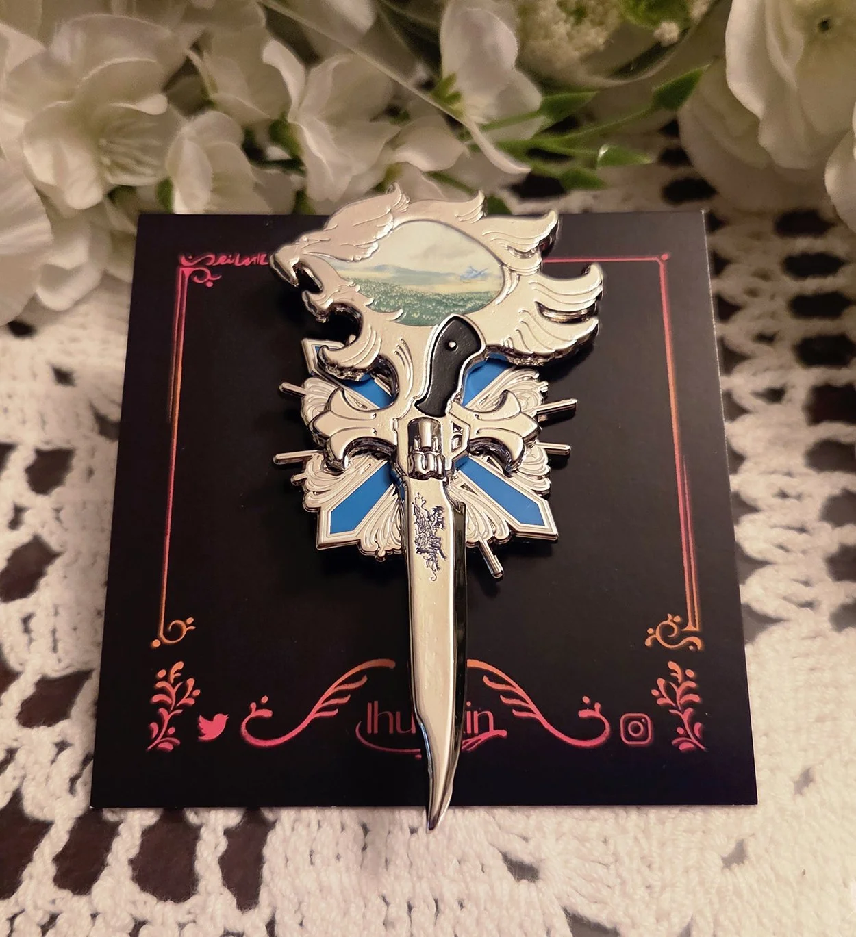 Final Fantasy Love Letter Weapon Enamel Pins