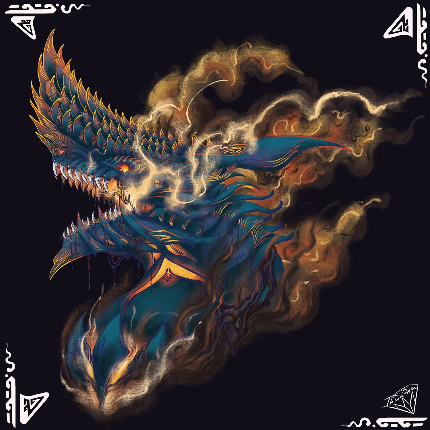 Monster Hunter WIlds Gogmazios 11x11 Art Print
