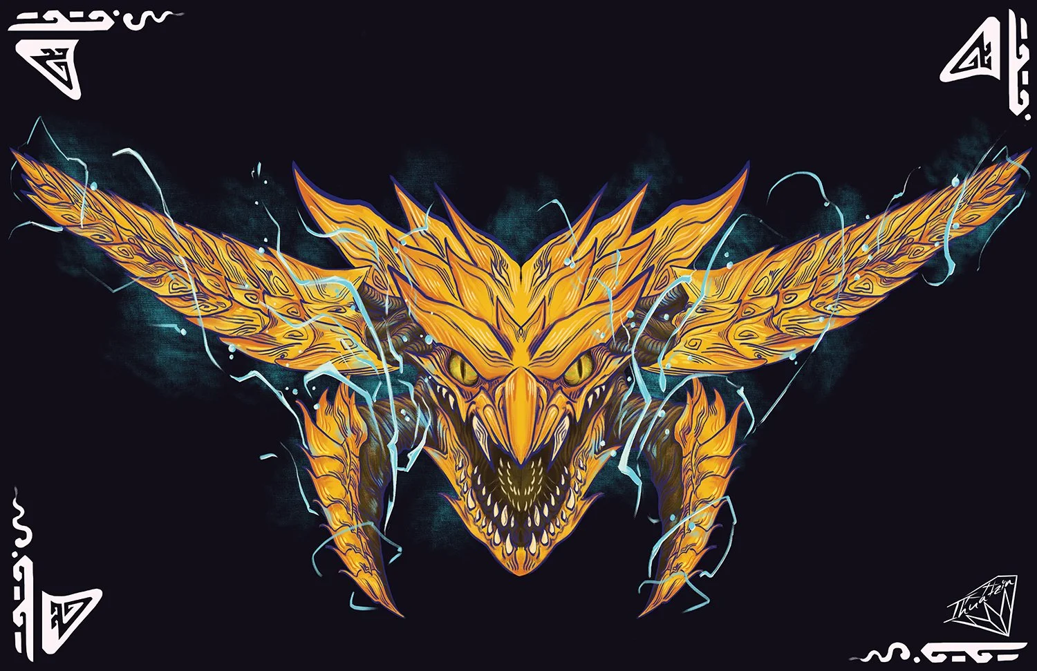 Monster Hunter Wilds Rey Dau 11x17 Art Print