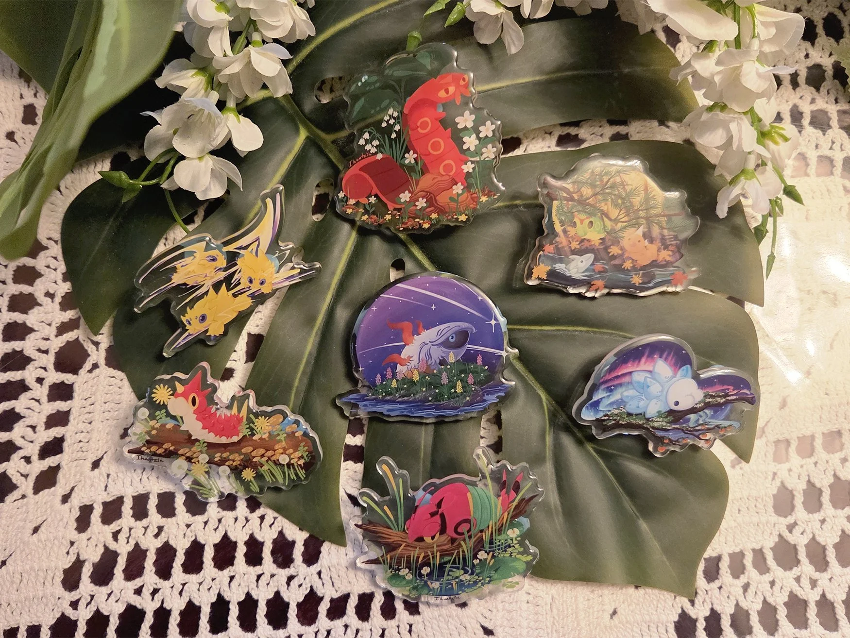 Pokemon - Bug Friend Acrylic Pins.jpg