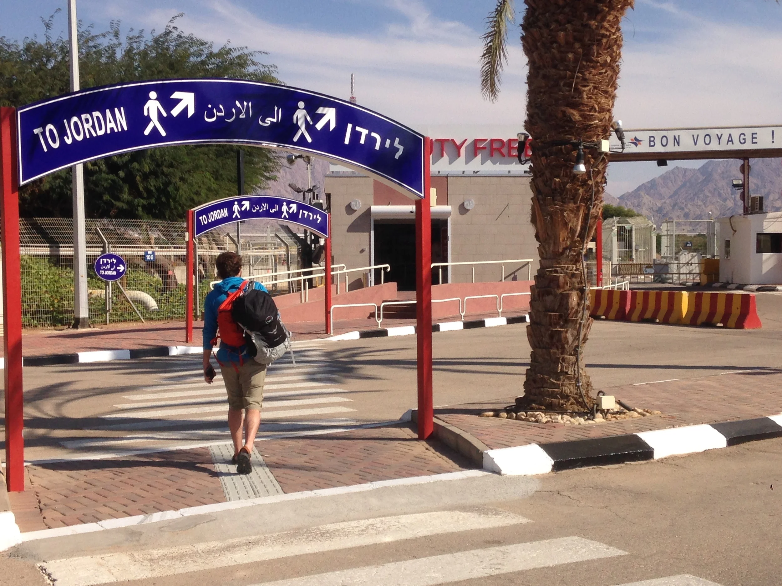 Walking between Jordan and Israel