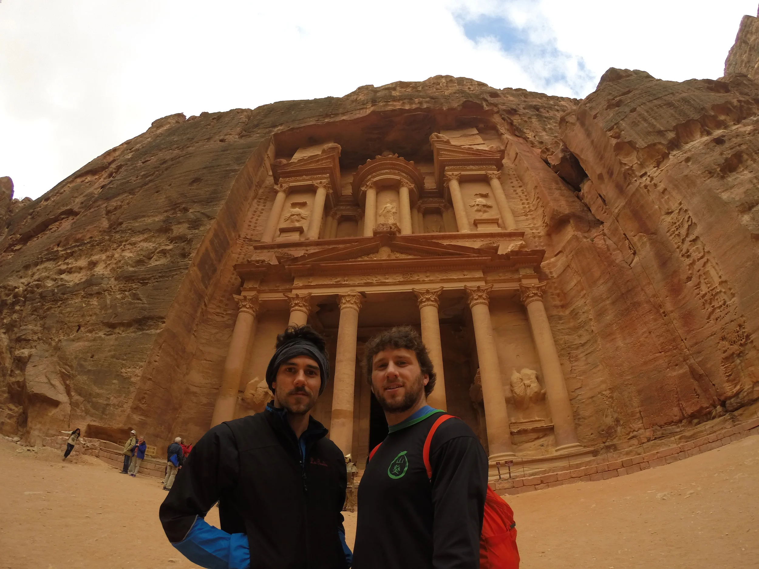 Lionel and I in front of the treasury
