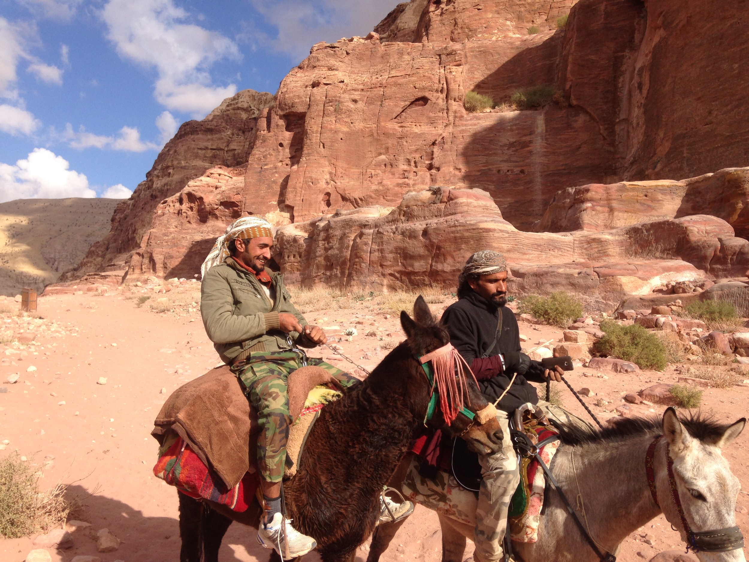  Two locals riding by 