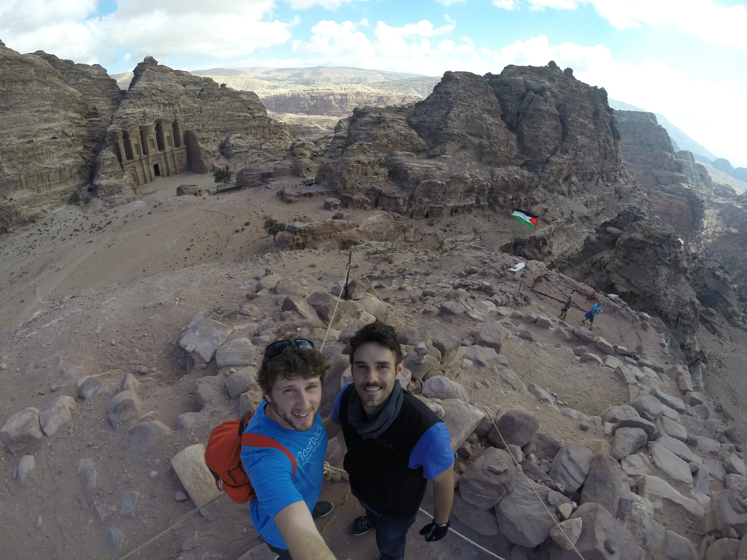  Lionel and I looking down on the monastery 