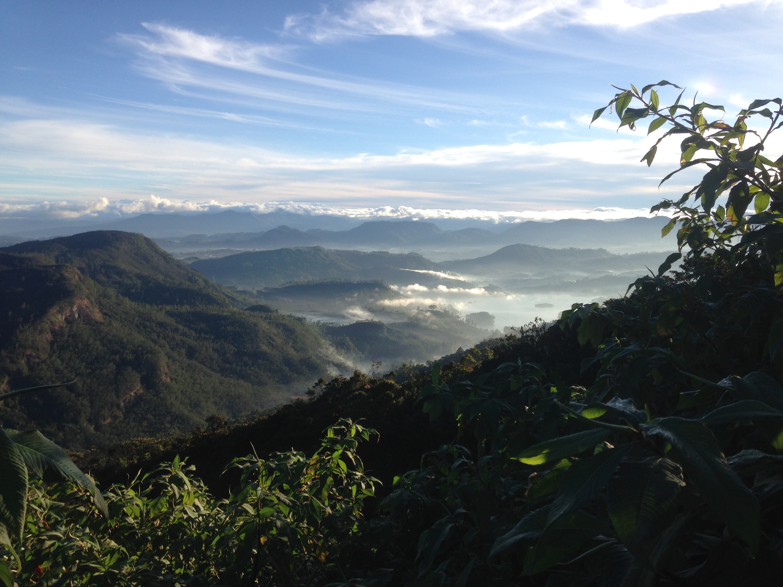 The spectacular view on the way down from Adam's Peak.