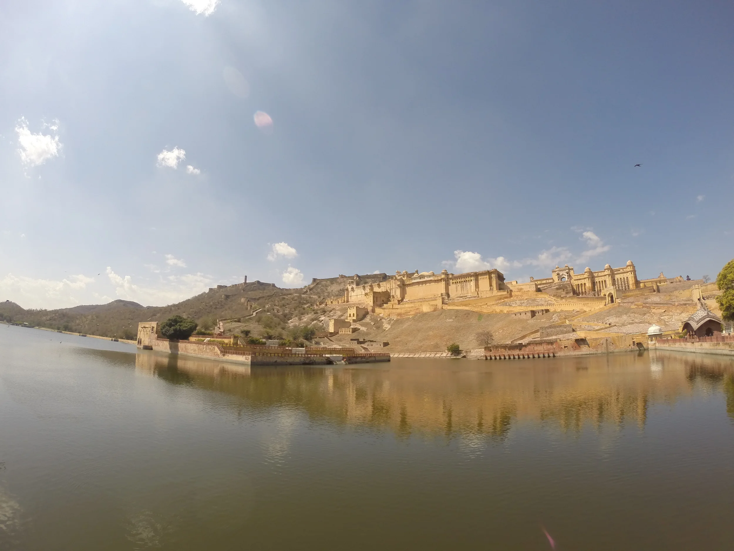 The Amer Fort outside of Jaipur.