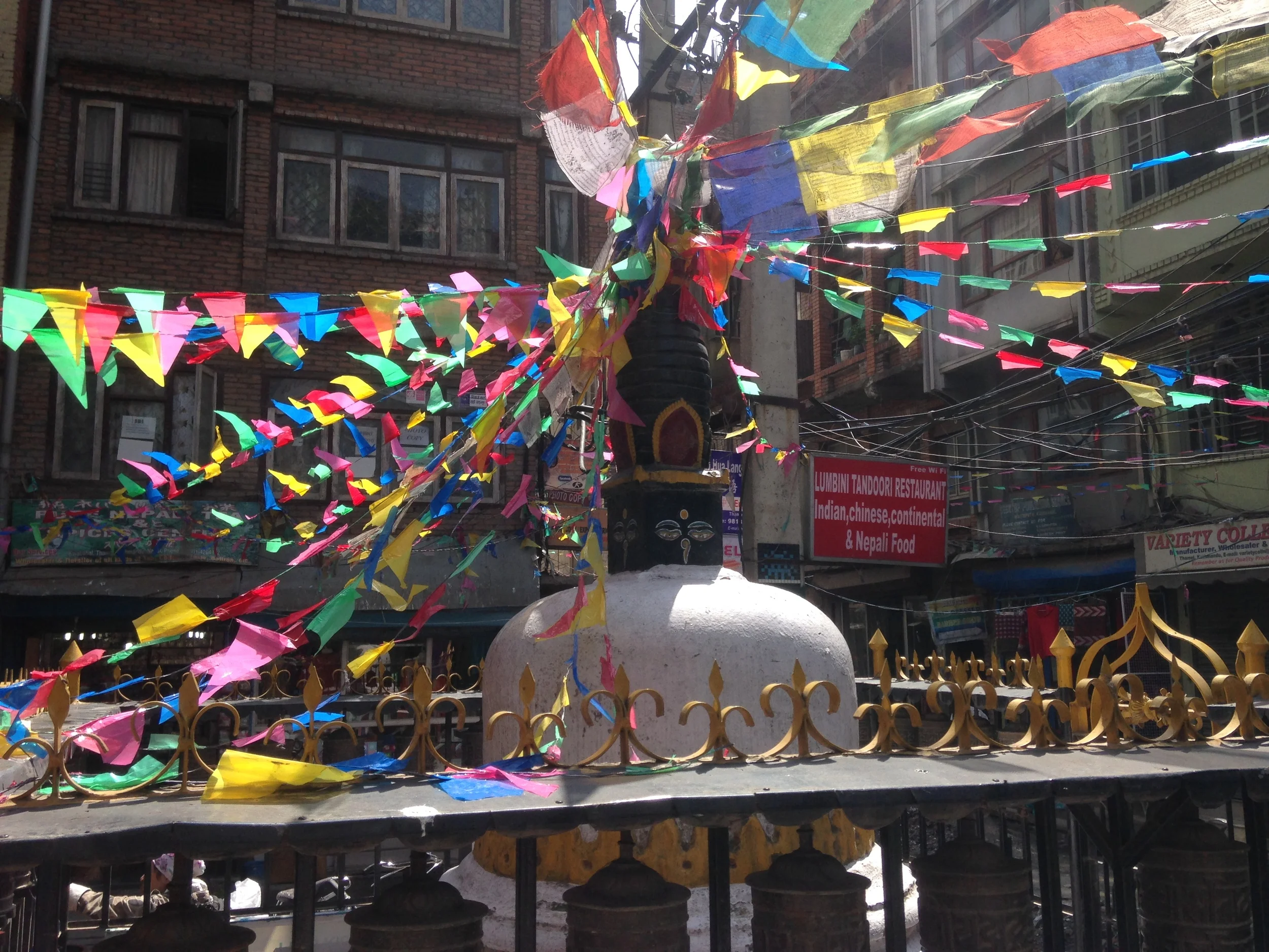 A stupa in Thamel, Kathmandu.