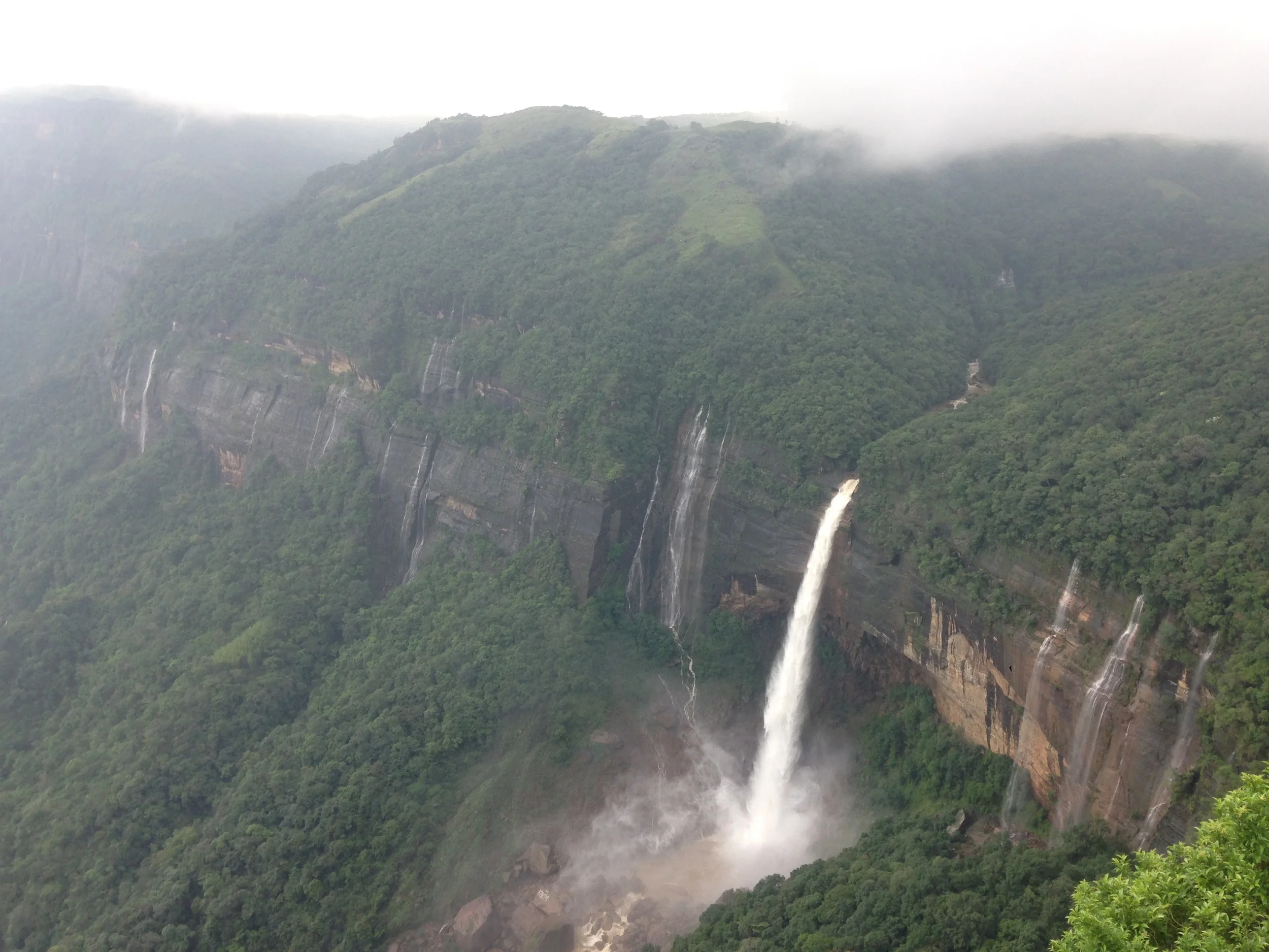 The waterfalls above and around the villages in the valley.