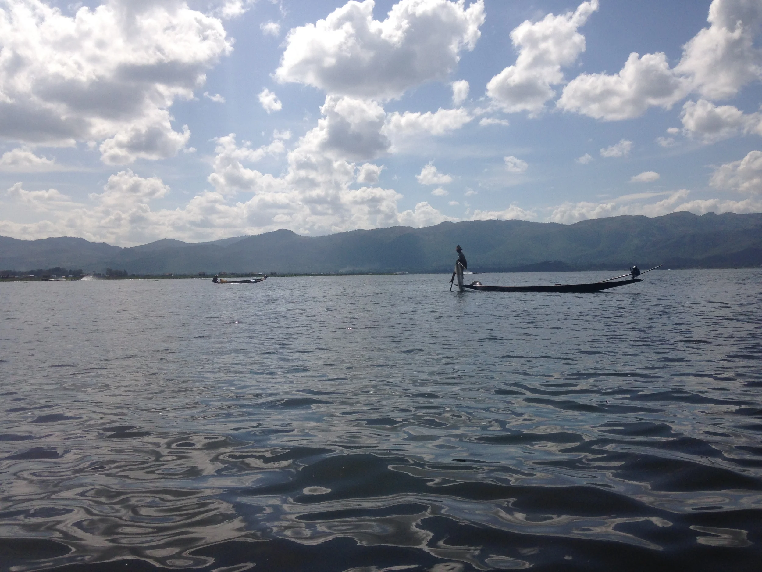A fisherman at Inle Lake.