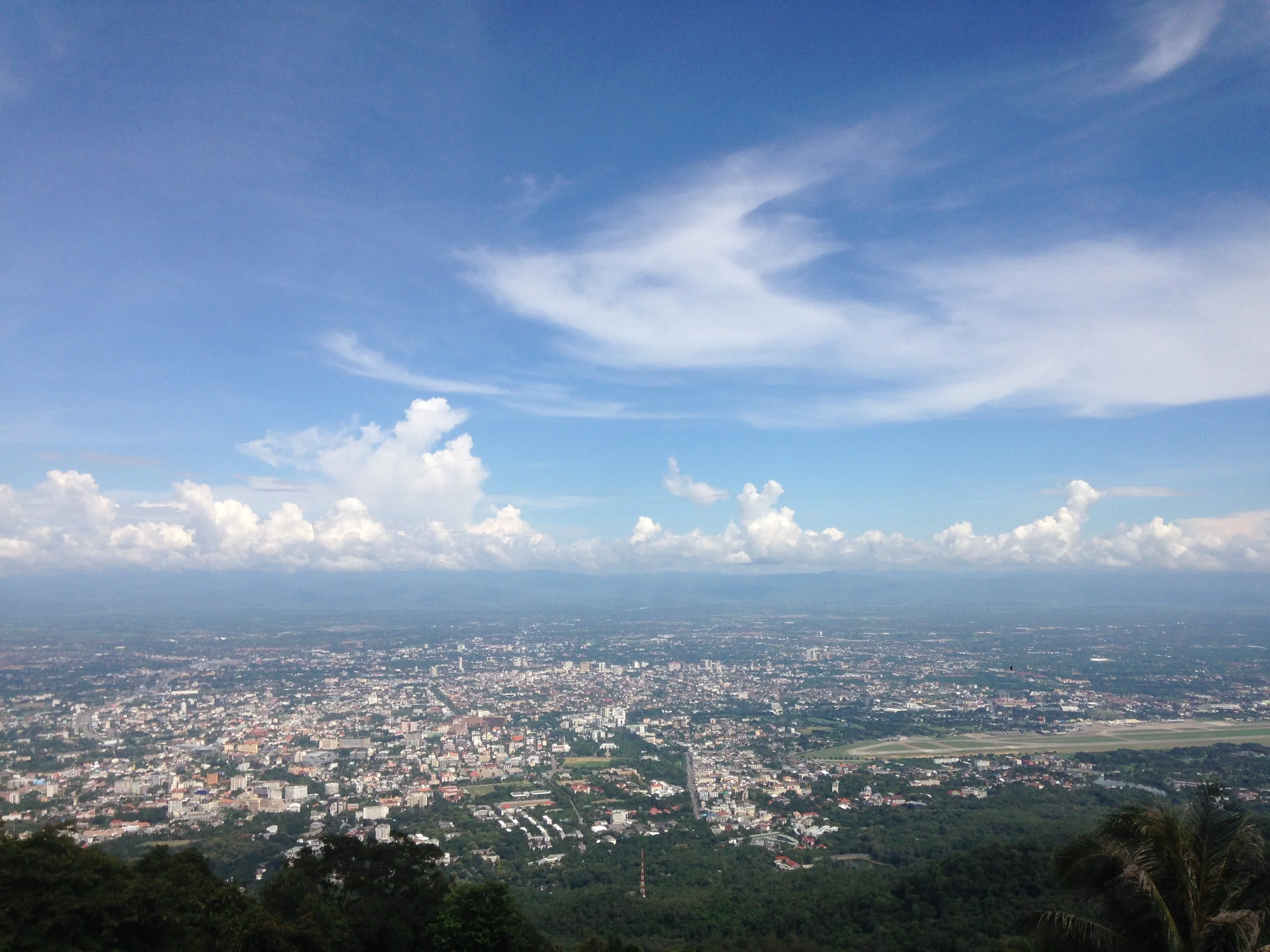 The view of Chiang Mai from Doi Suthep
