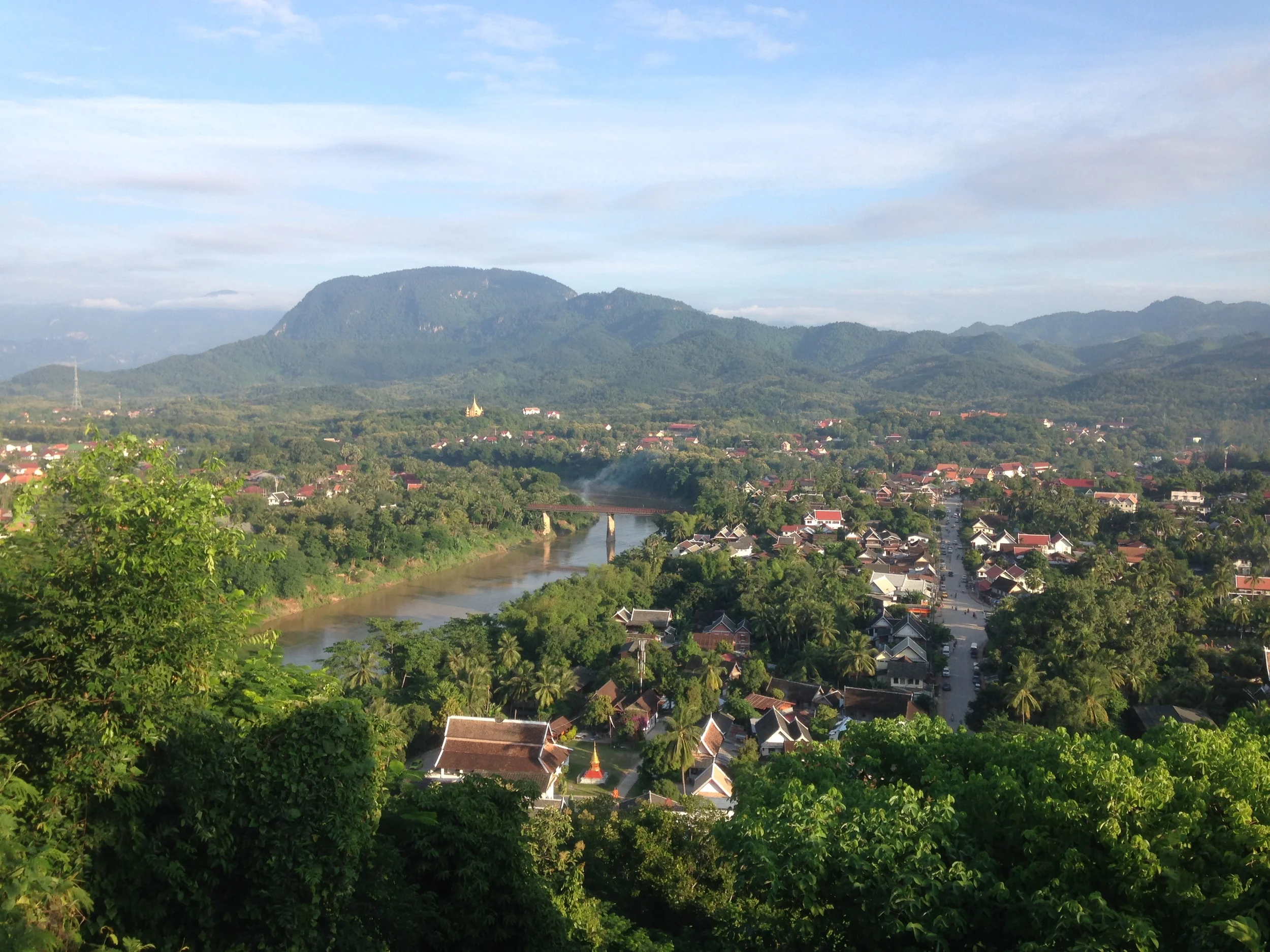 The view from Phou Si hill in Luang Prabang