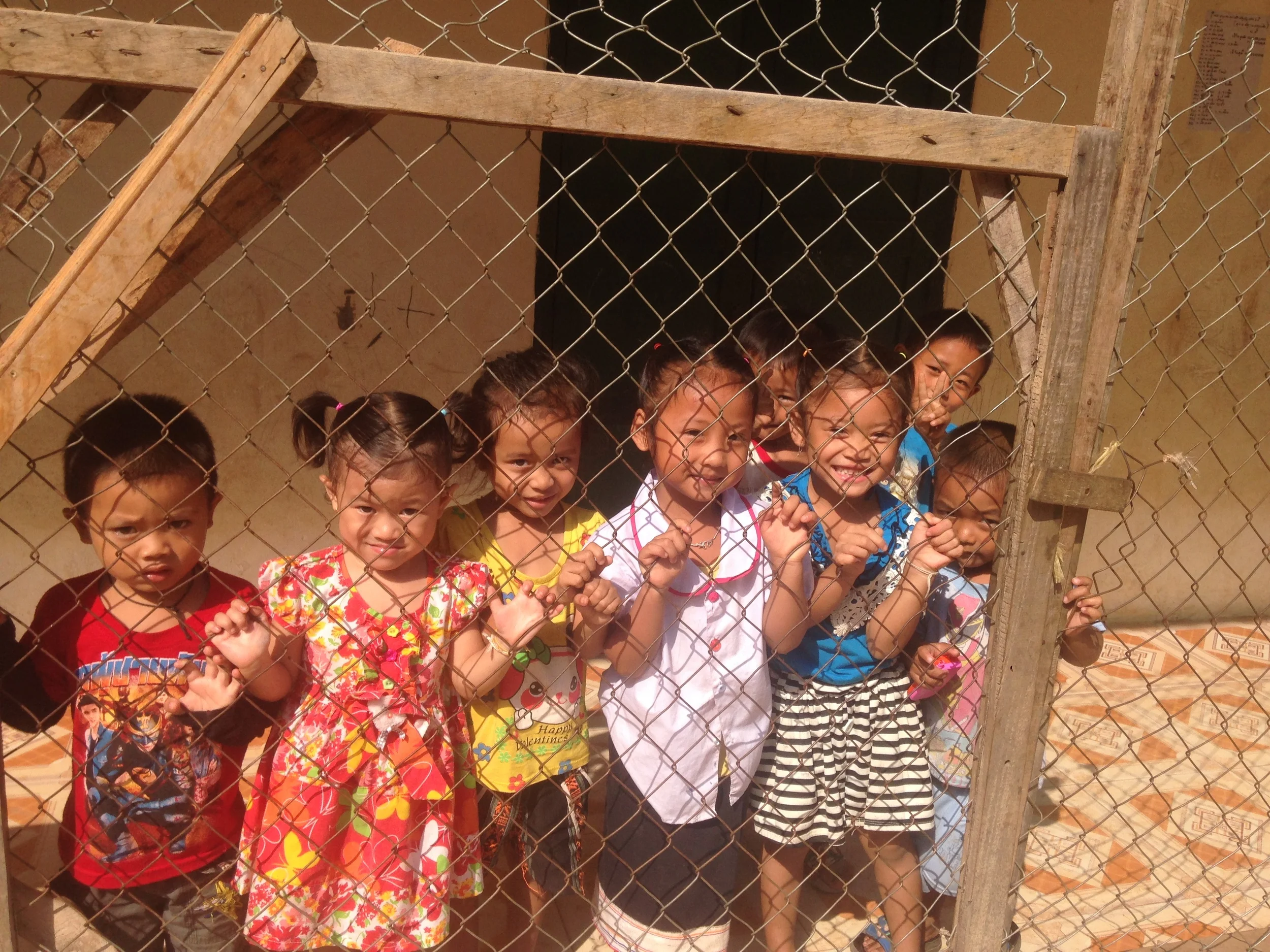 Children at a school or daycare in Muang Khua