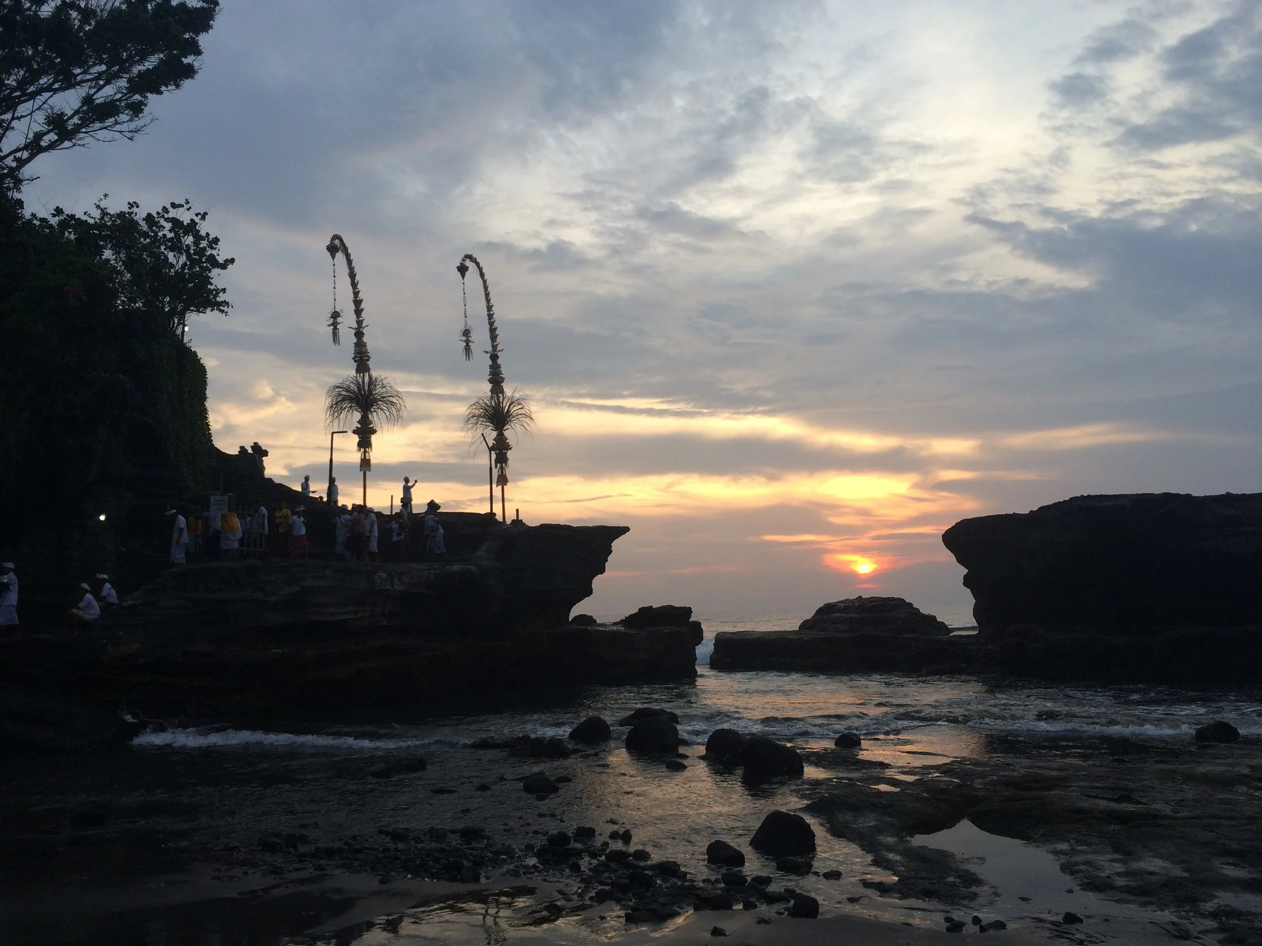 Sunset over the Tanah Lot Temple