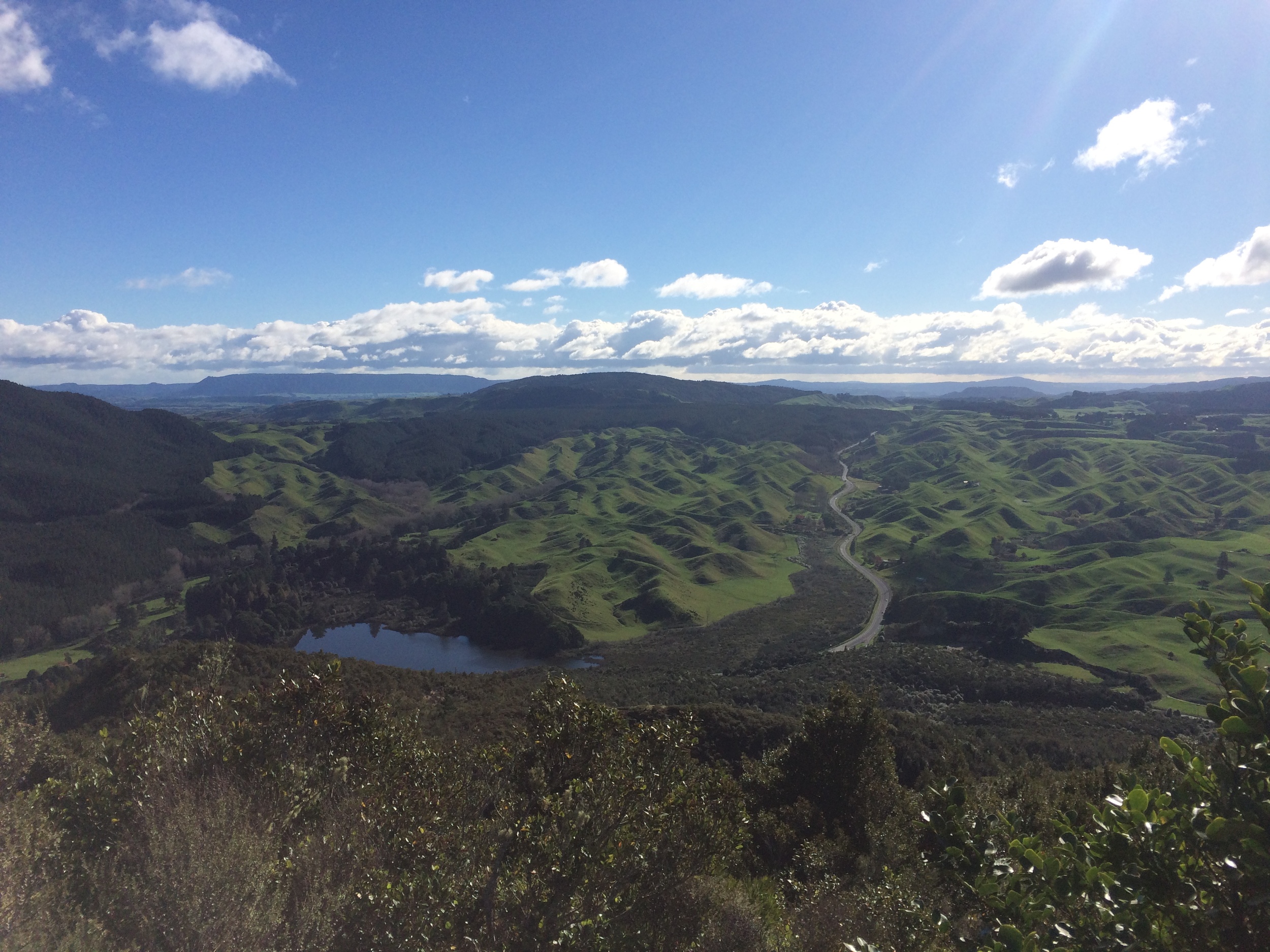 View of the Rotorua area from Rainbow Mountain