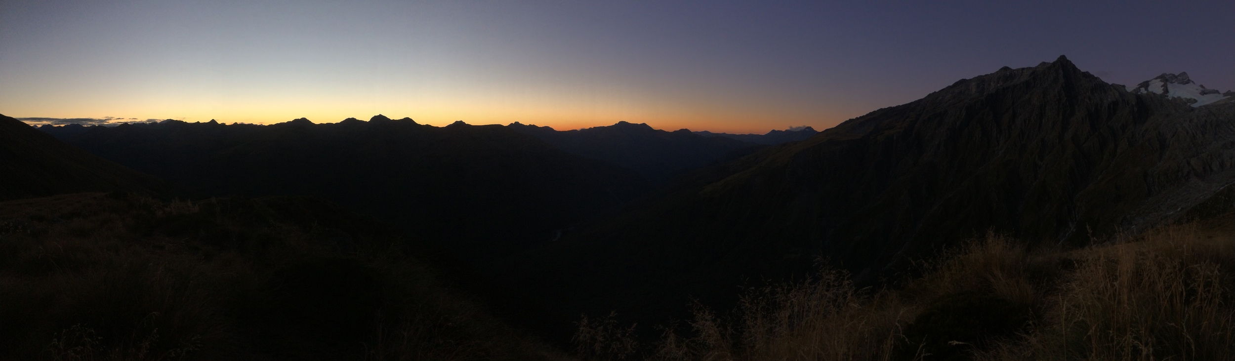 View from Mt. Brewster at sunset. Reminds me of the Patagonia logo.