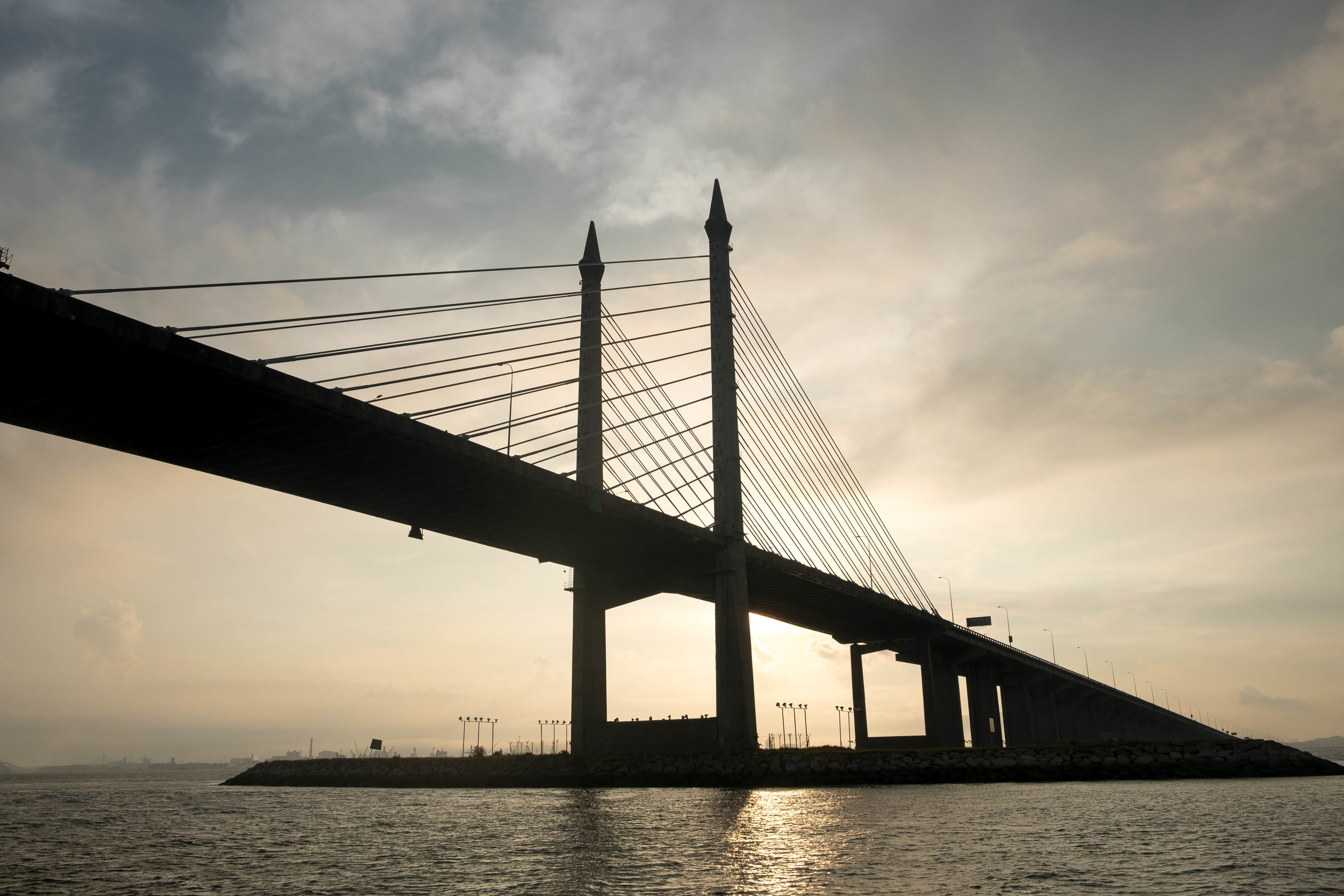  Sunrise at the Penang Bridge 