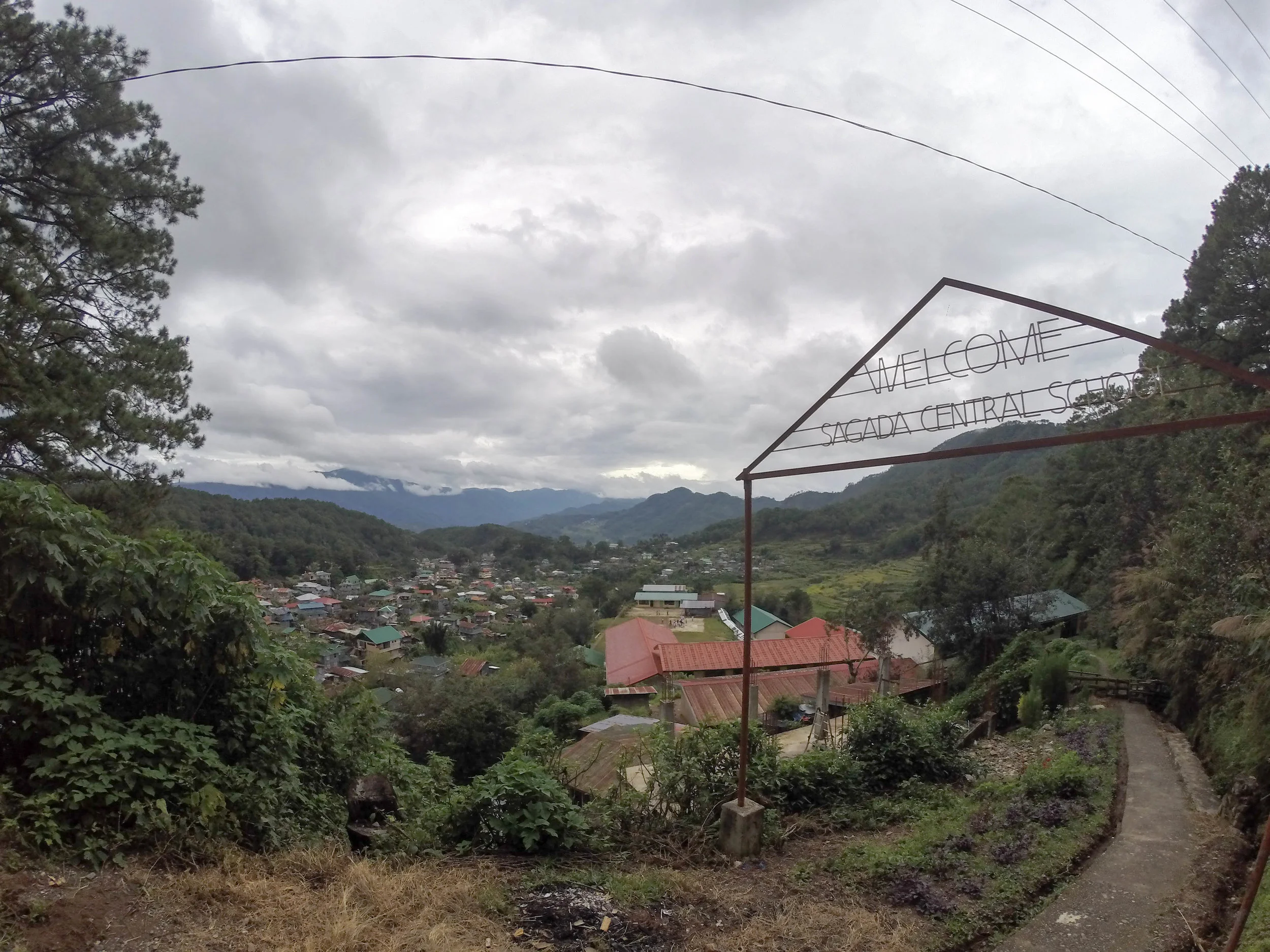Looking down on Sagada