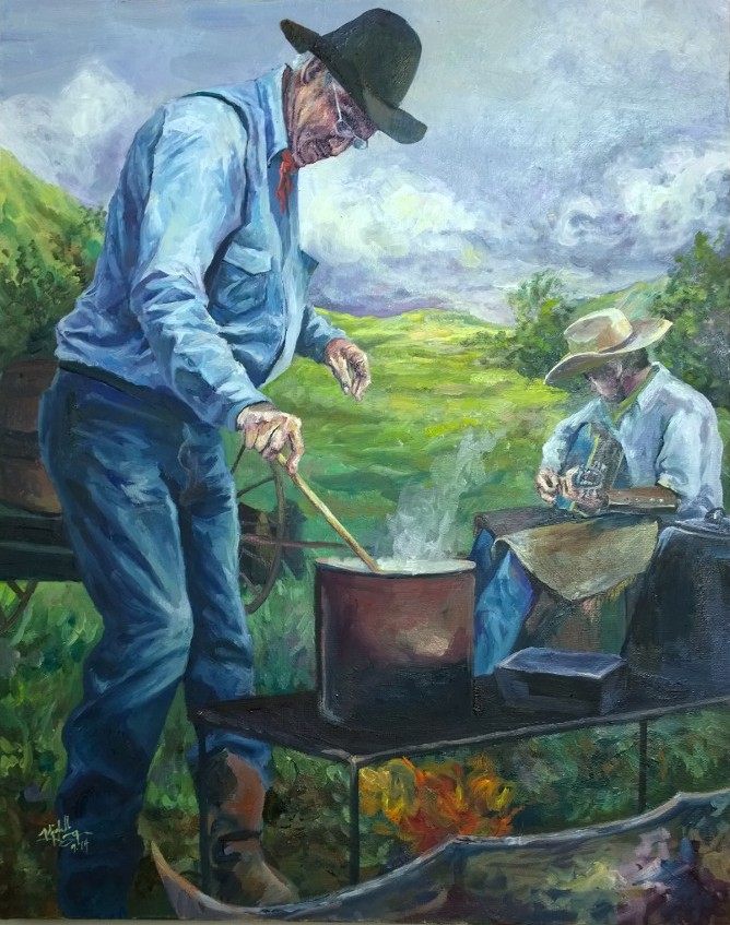 Just Cookin' Fort Bend County Fair Painting Class Champion $5,000 auction price 2014