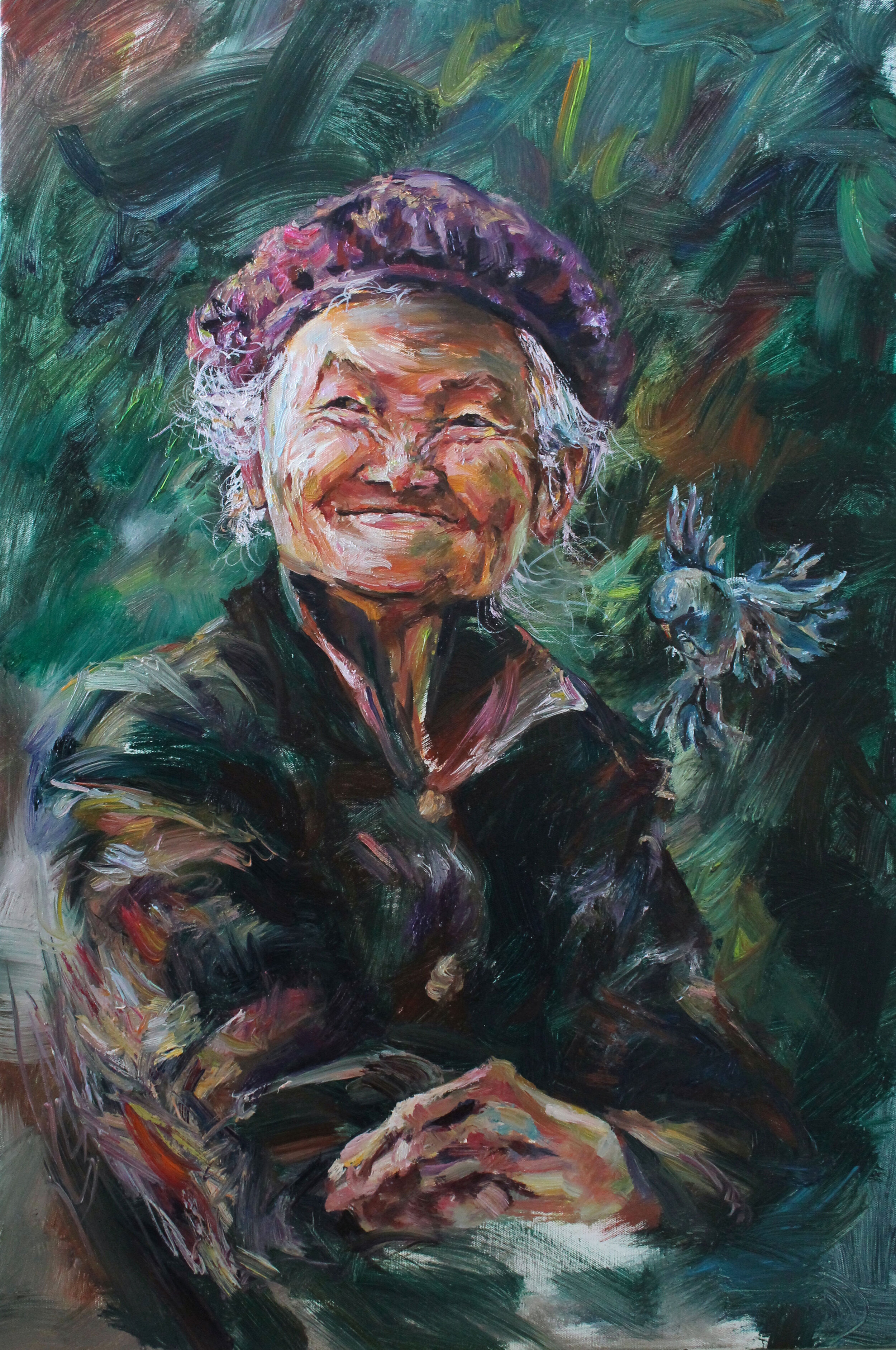 She's Not Looking, 36x24 in.
