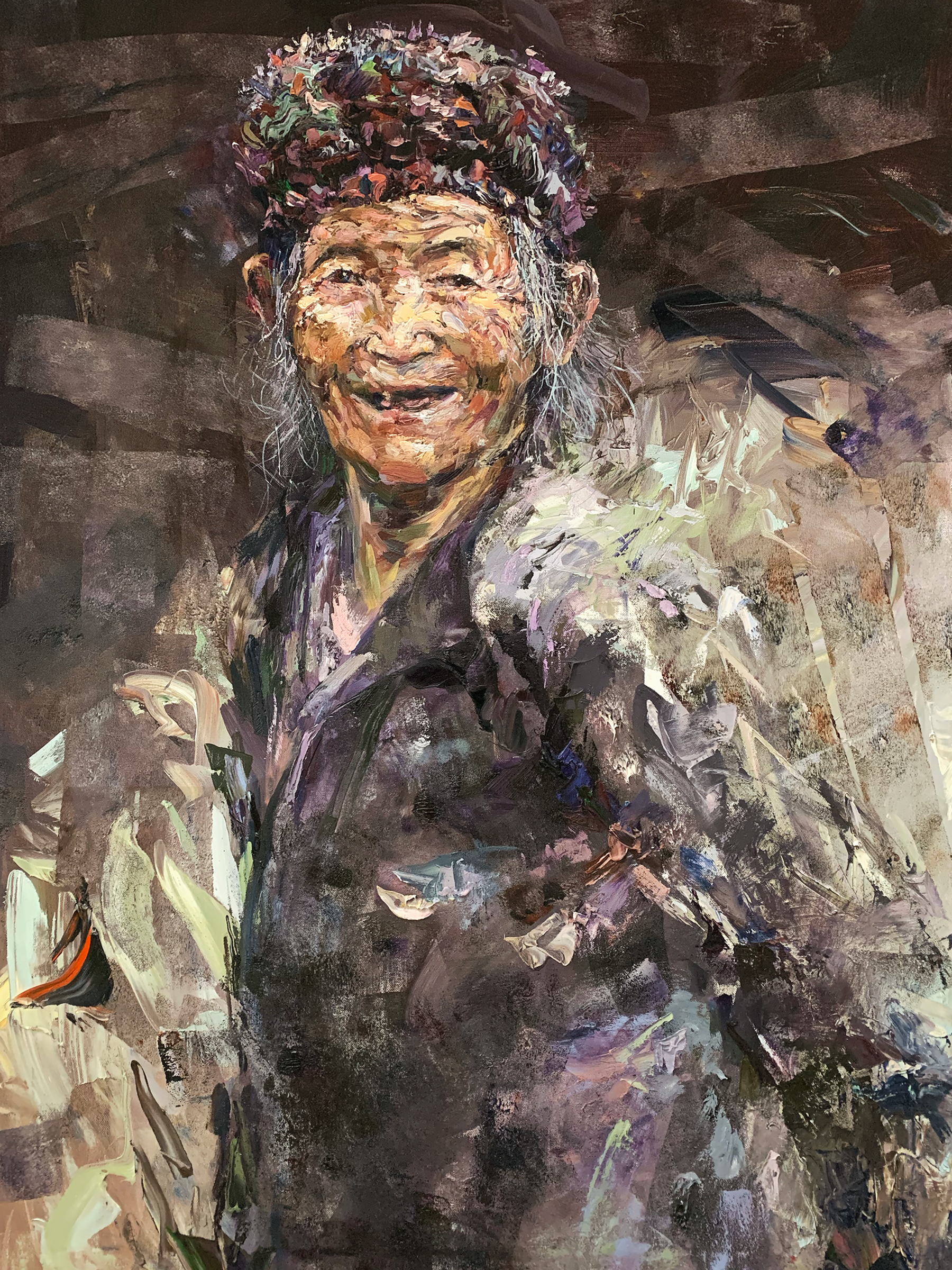 woman in front of logs 6x8 round 2.png
