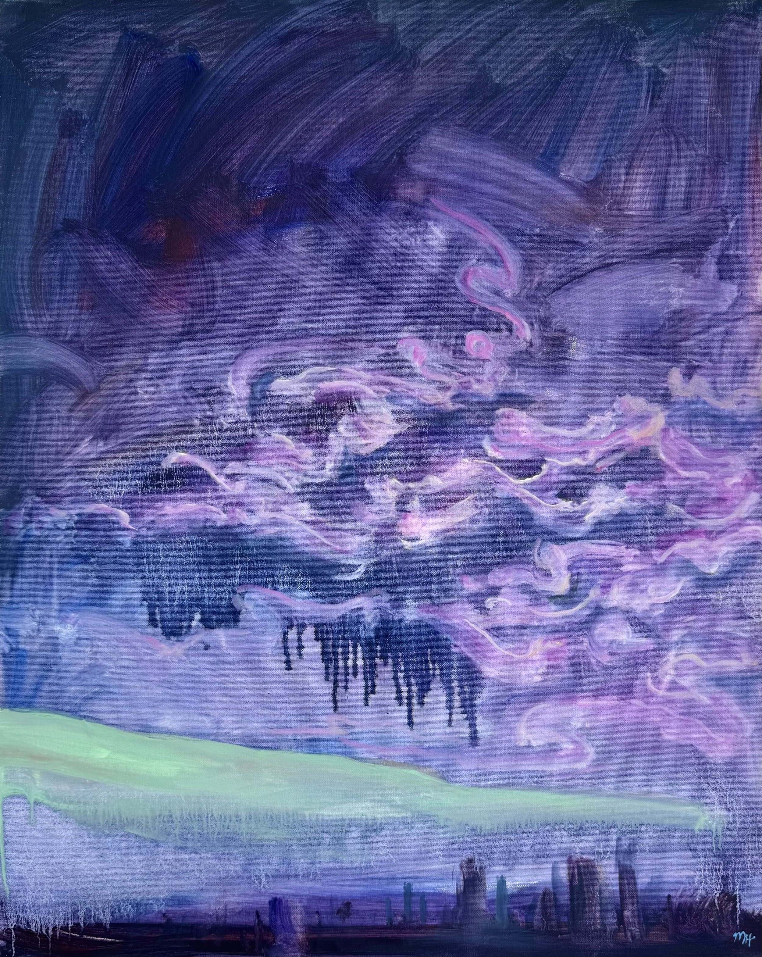 Violet View, 30x24 in. sold