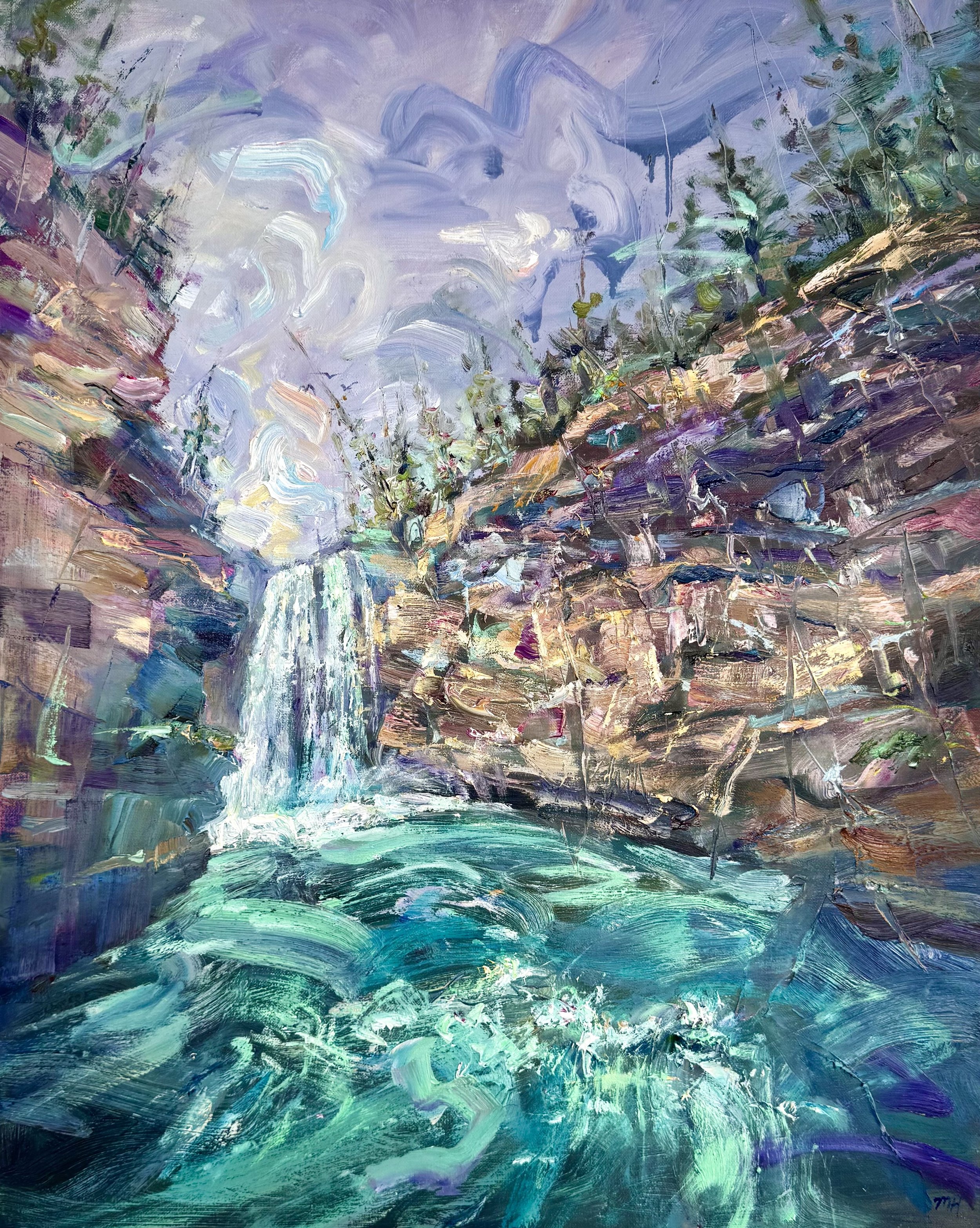 Banff Rapids, 30x24 in. sold