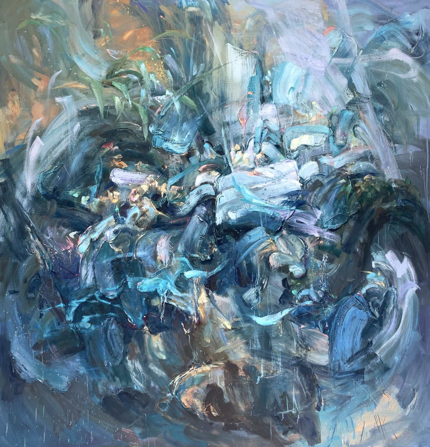 Oasis, 90x94 in., sold
