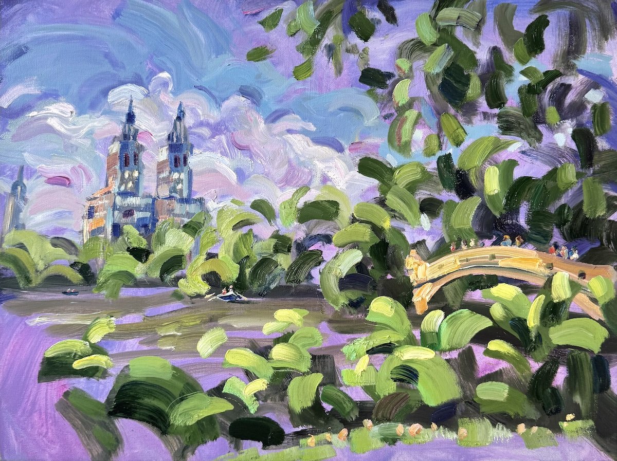 Bow Bridge Rowboats, 18x24 in.