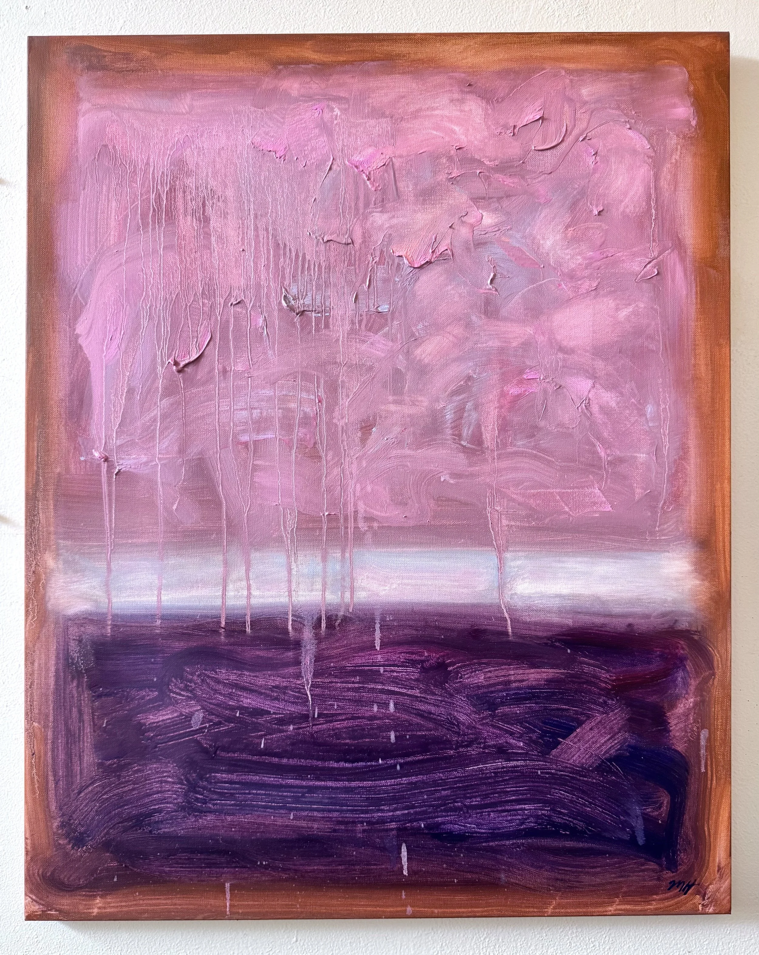 SOLD. Rubus Odoratus, 24x30 in., oil on canvas, $400