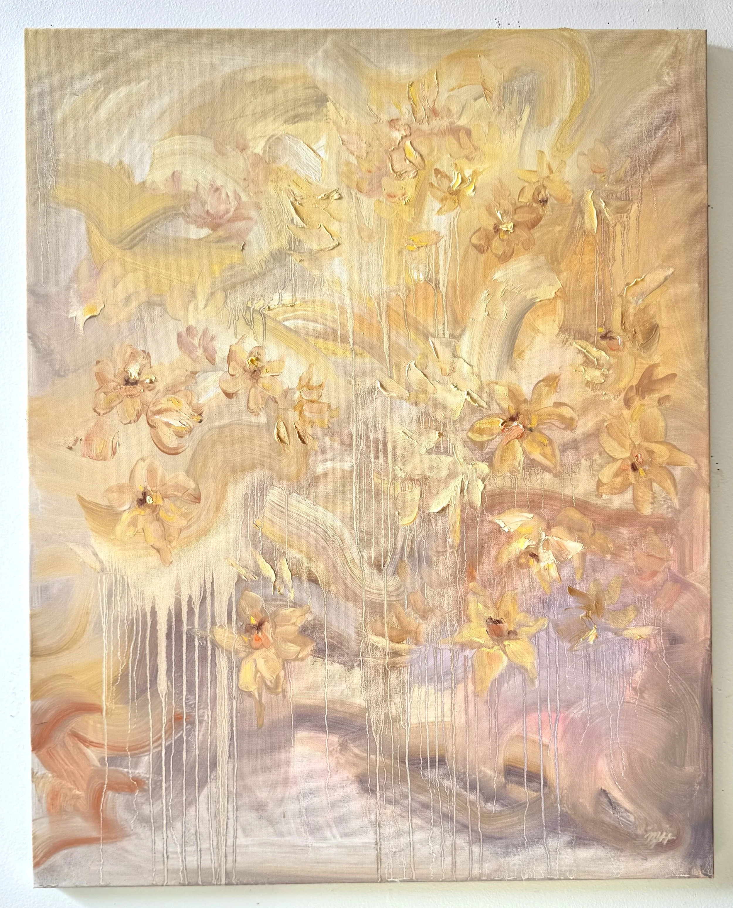 Daffodils in Bloom, 24x30 in., oil on canvas, $500